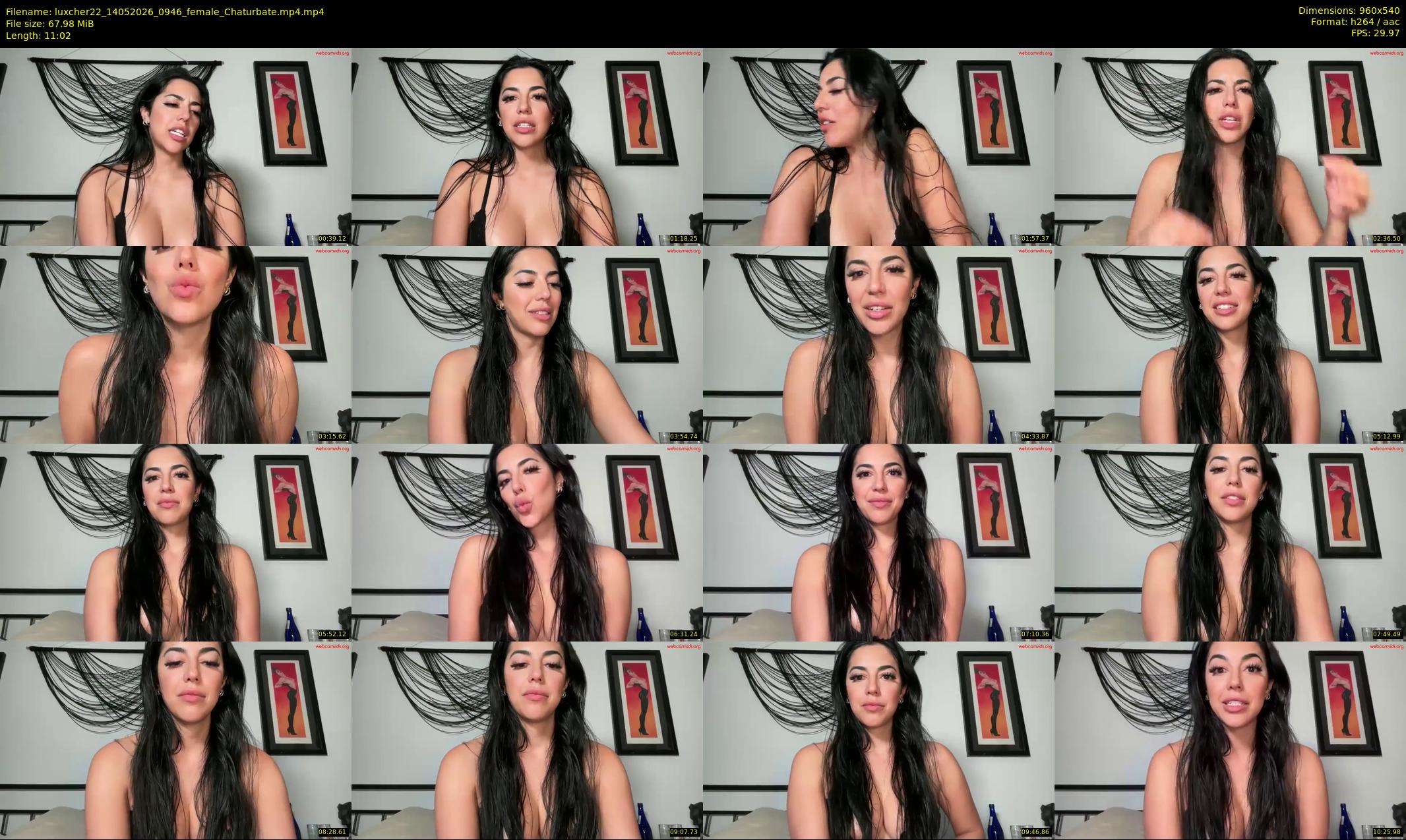 luxcher22 — 12 minute Chaturbate female cam show recording, 480p, May 14, 2026