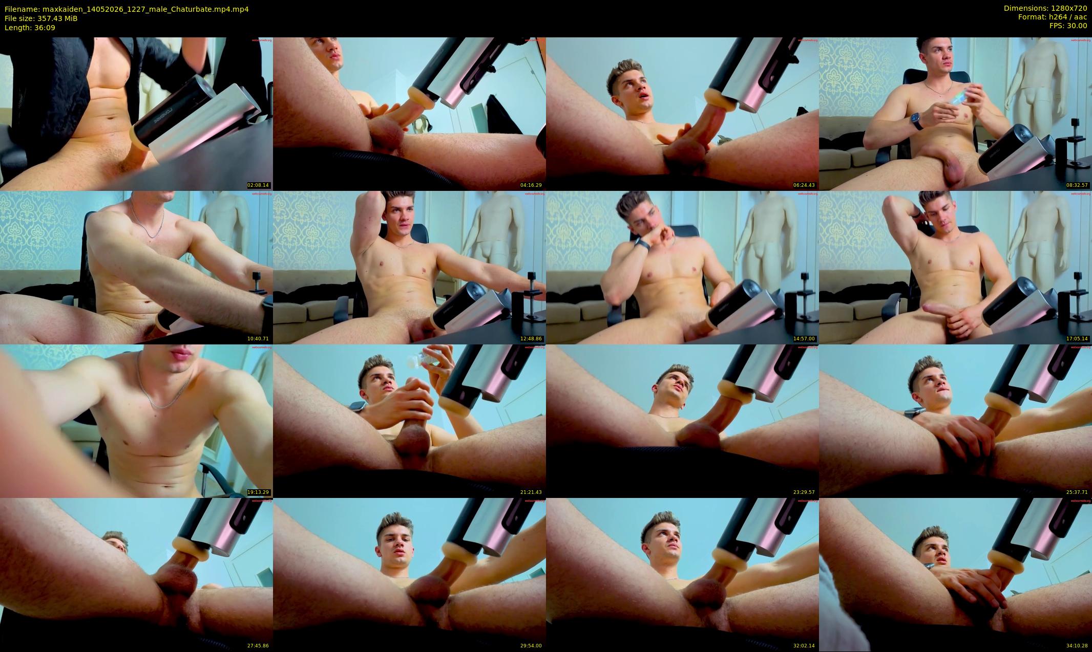 maxkaiden — 37 minute Chaturbate male cam show recording, 720p, May 14, 2026