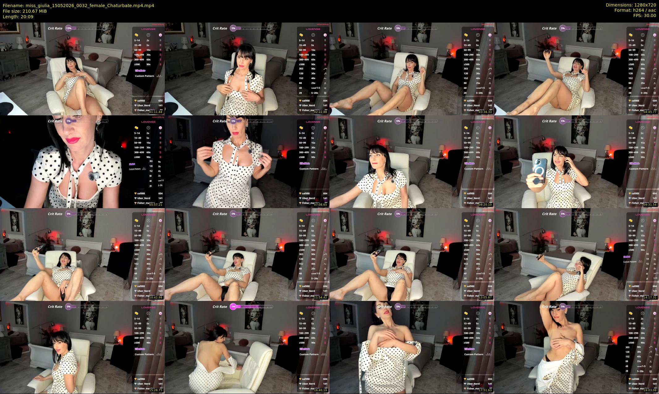 miss_giulia — 21 minute Chaturbate female cam show recording, 720p, May 15, 2026