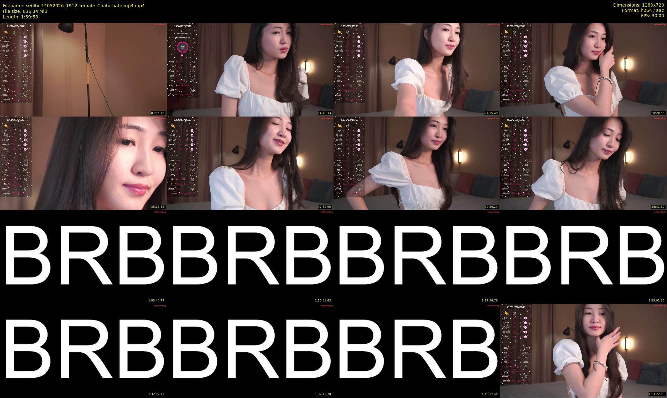 seulbi — 120 minute Chaturbate female cam show recording, 720p, May 14, 2026