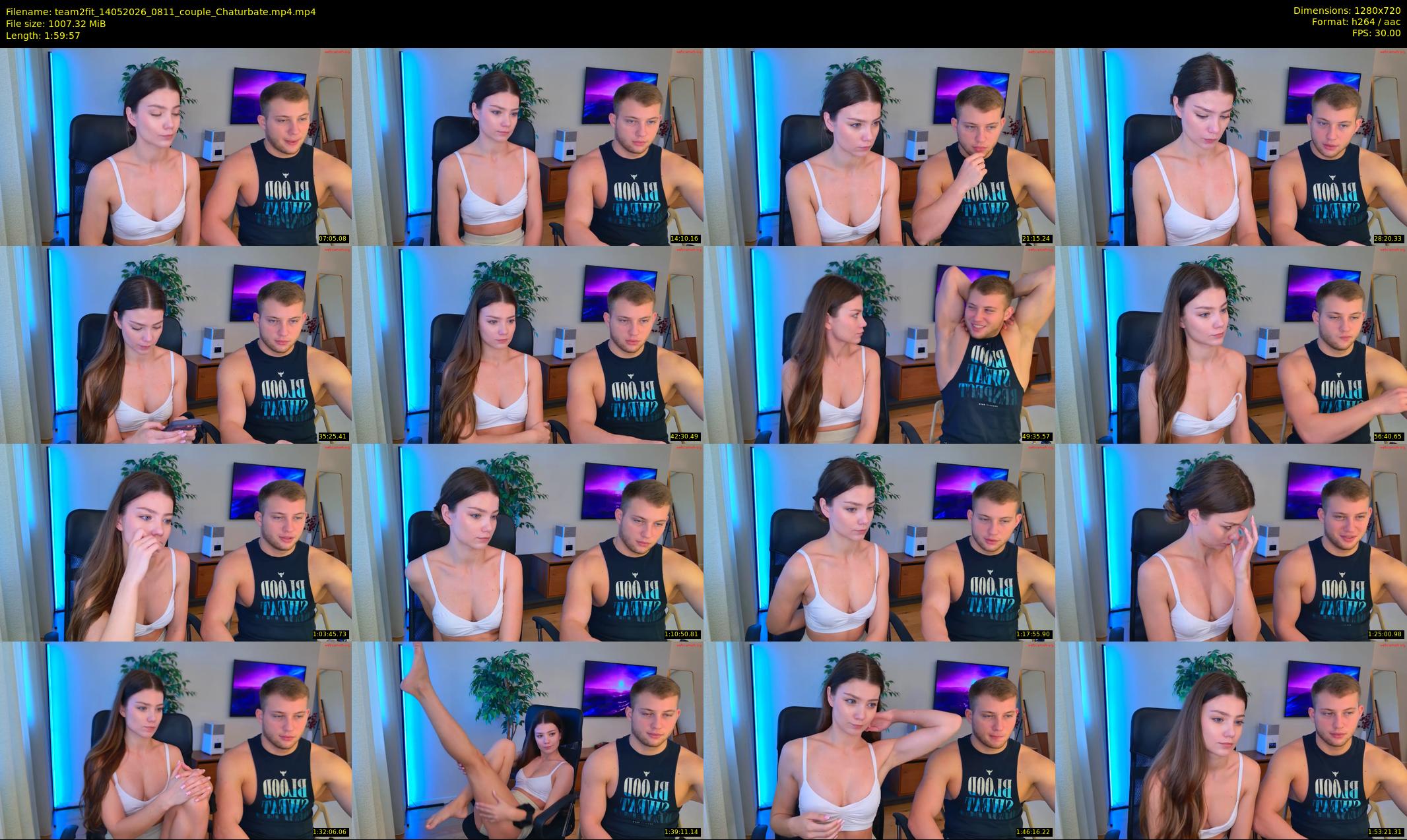 team2fit — 120 minute Chaturbate couple cam show recording, 720p, May 14, 2026