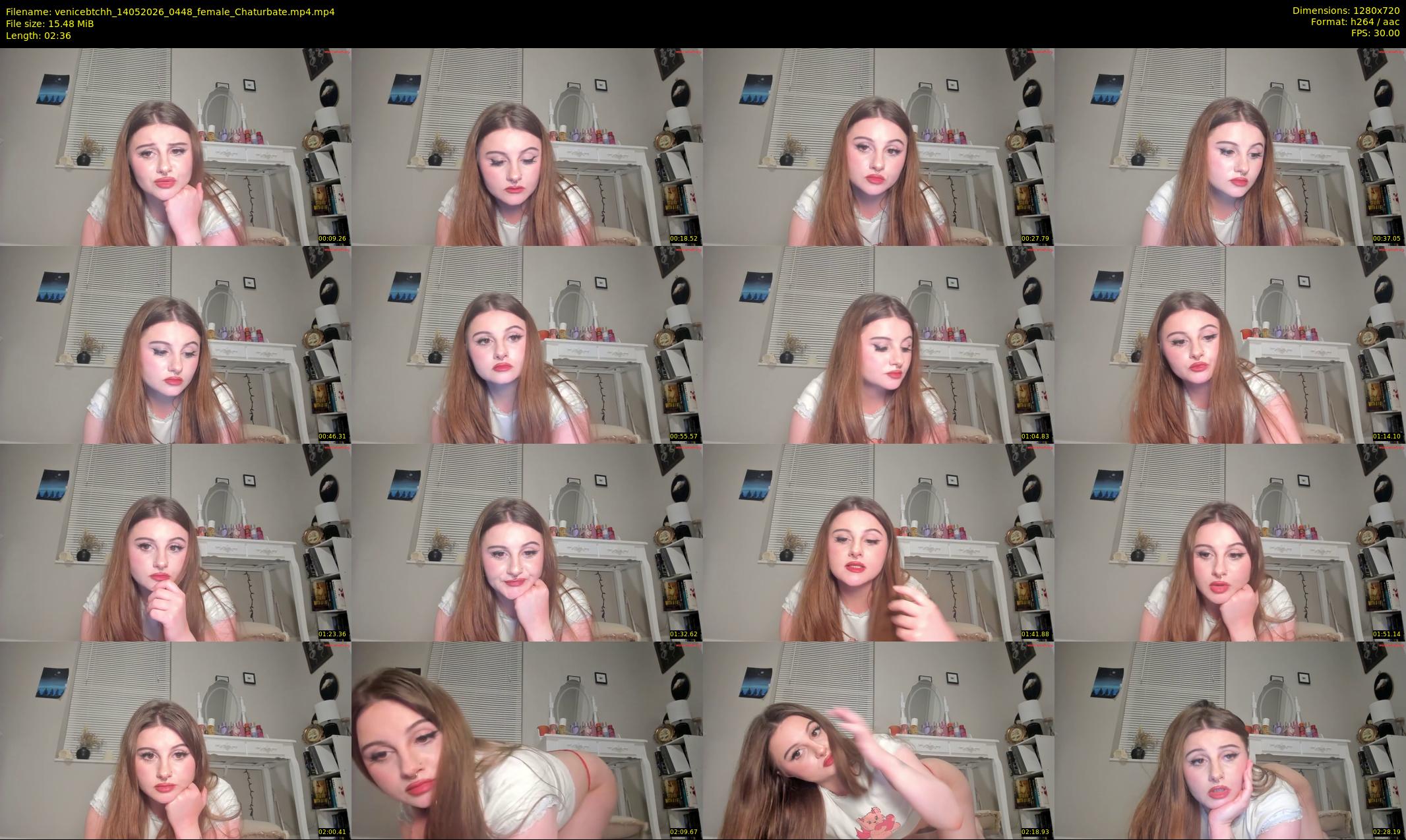 venicebtchh — 3 minute Chaturbate female cam show recording, 720p, May 14, 2026