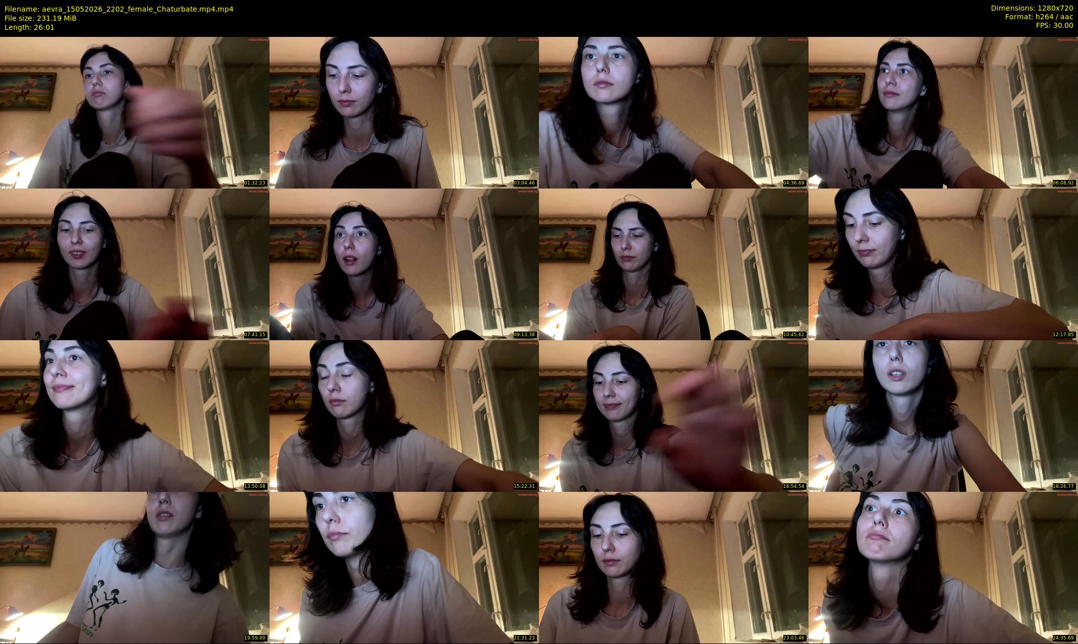 aevra — 27 minute Chaturbate female cam show recording, 720p, May 15, 2026