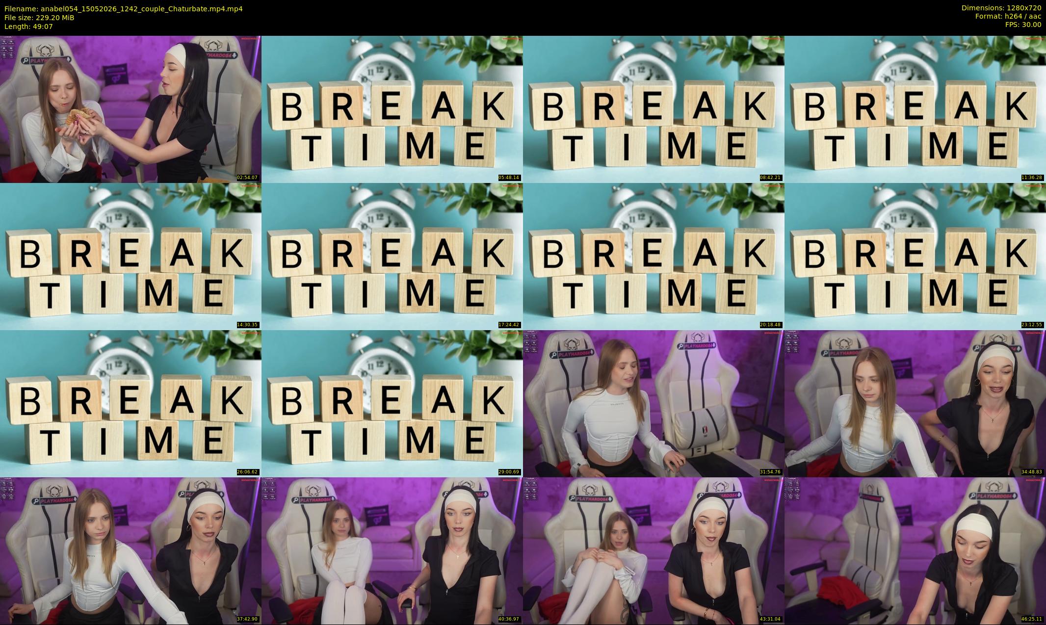 anabel054 — 50 minute Chaturbate female cam show recording, 720p, May 15, 2026