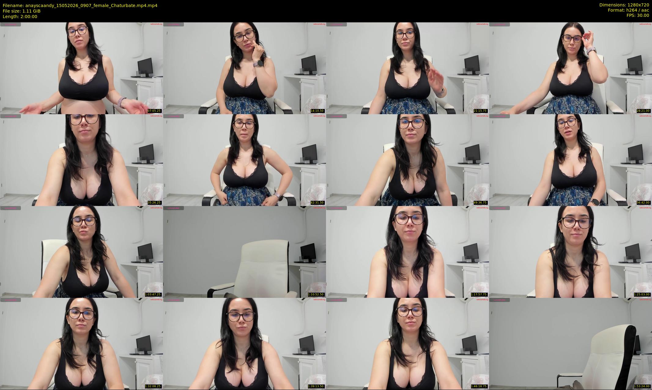 anayscaandy — 120 minute Chaturbate female cam show recording, 720p, May 15, 2026