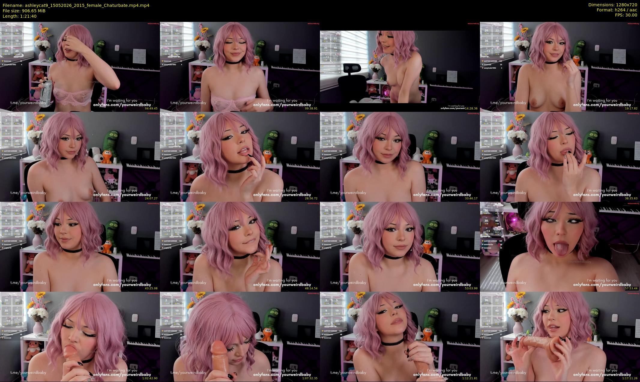 ashleycat9 — 82 minute Chaturbate female cam show recording, 720p, May 15, 2026