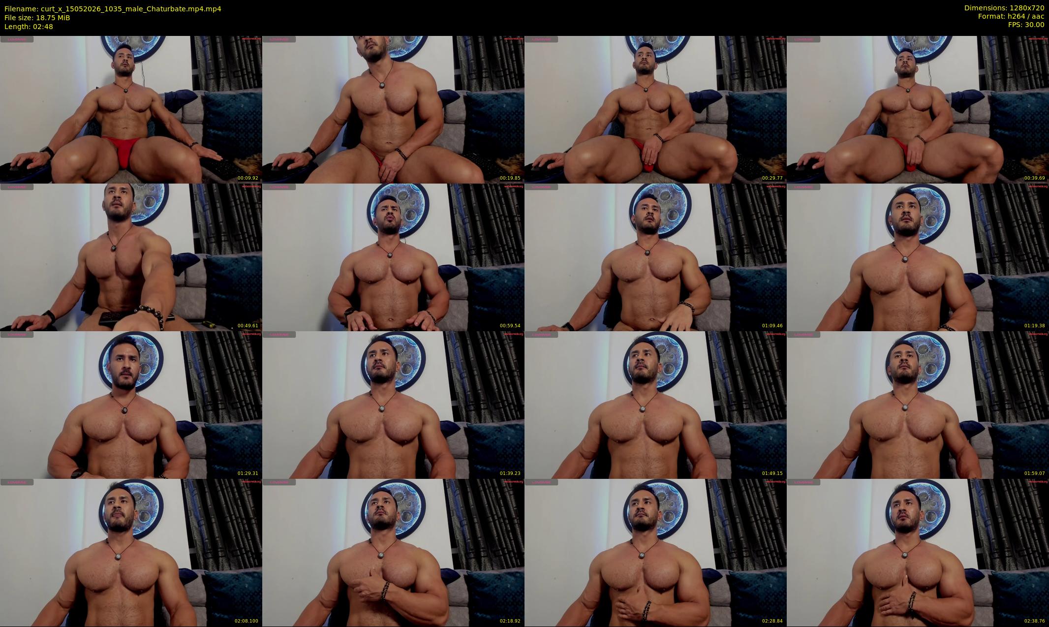 curt_x — 3 minute Chaturbate male cam show recording, 720p, May 15, 2026