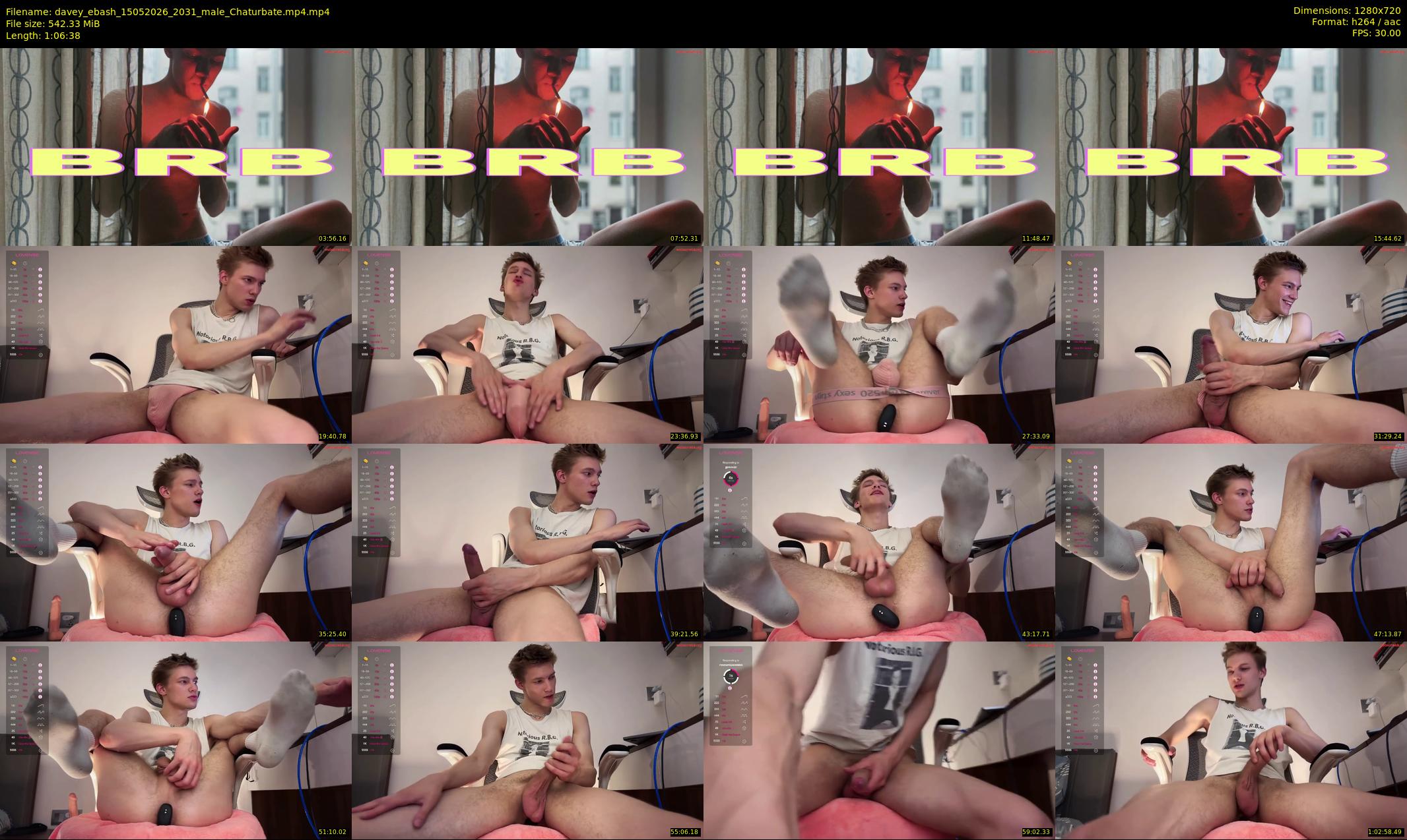 davey_ebash — 67 minute Chaturbate male cam show recording, 720p, May 15, 2026