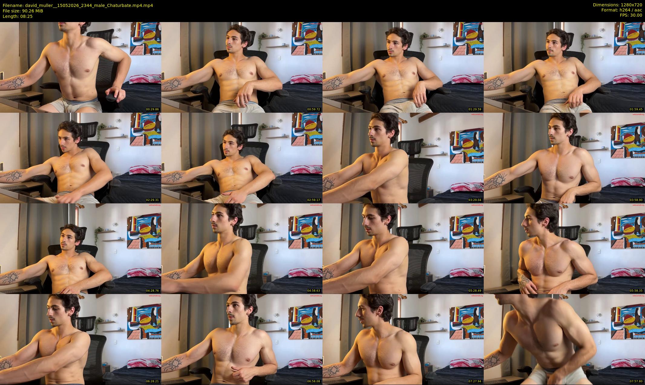 david_muller_ — 9 minute Chaturbate male cam show recording, 720p, May 15, 2026