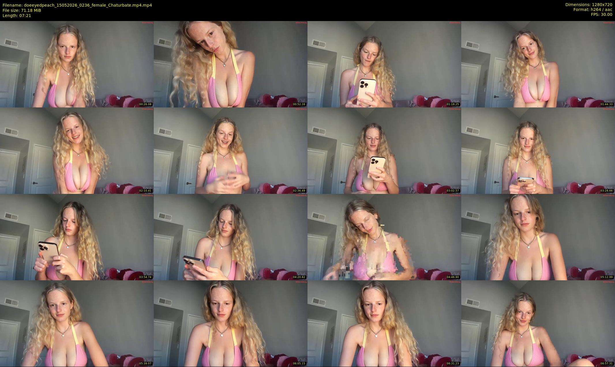 doeeyedpeach — 8 minute Chaturbate female cam show recording, 720p, May 15, 2026