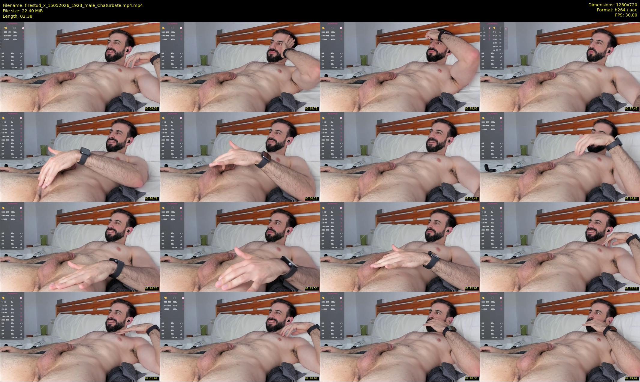 firestud_x — 3 minute Chaturbate male cam show recording, 720p, May 15, 2026