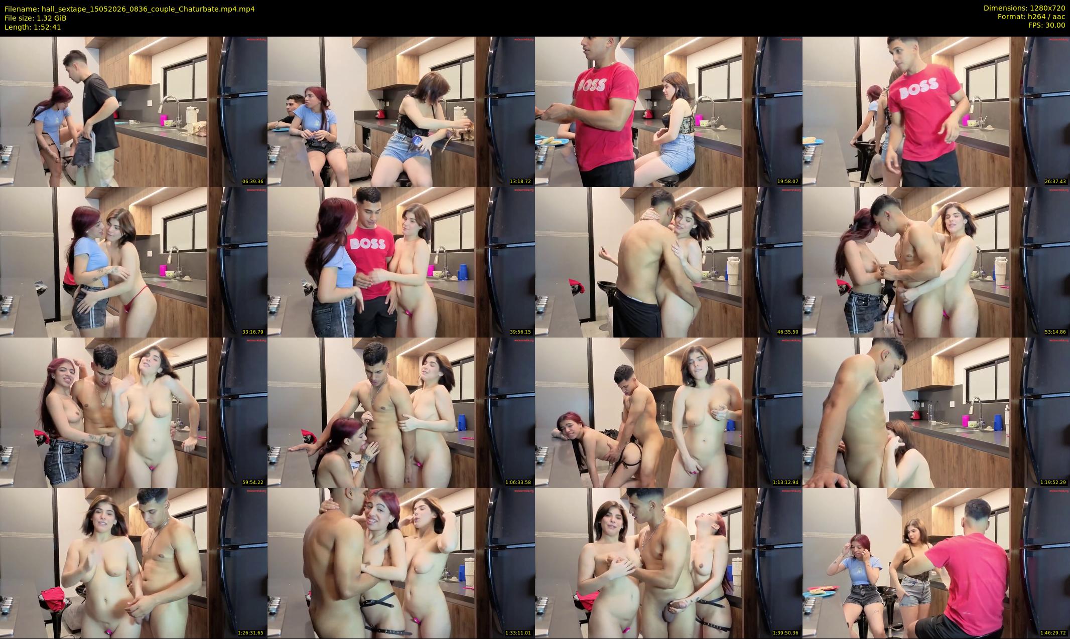 hall_sextape — 113 minute Chaturbate couple cam show recording, 720p, May 15, 2026