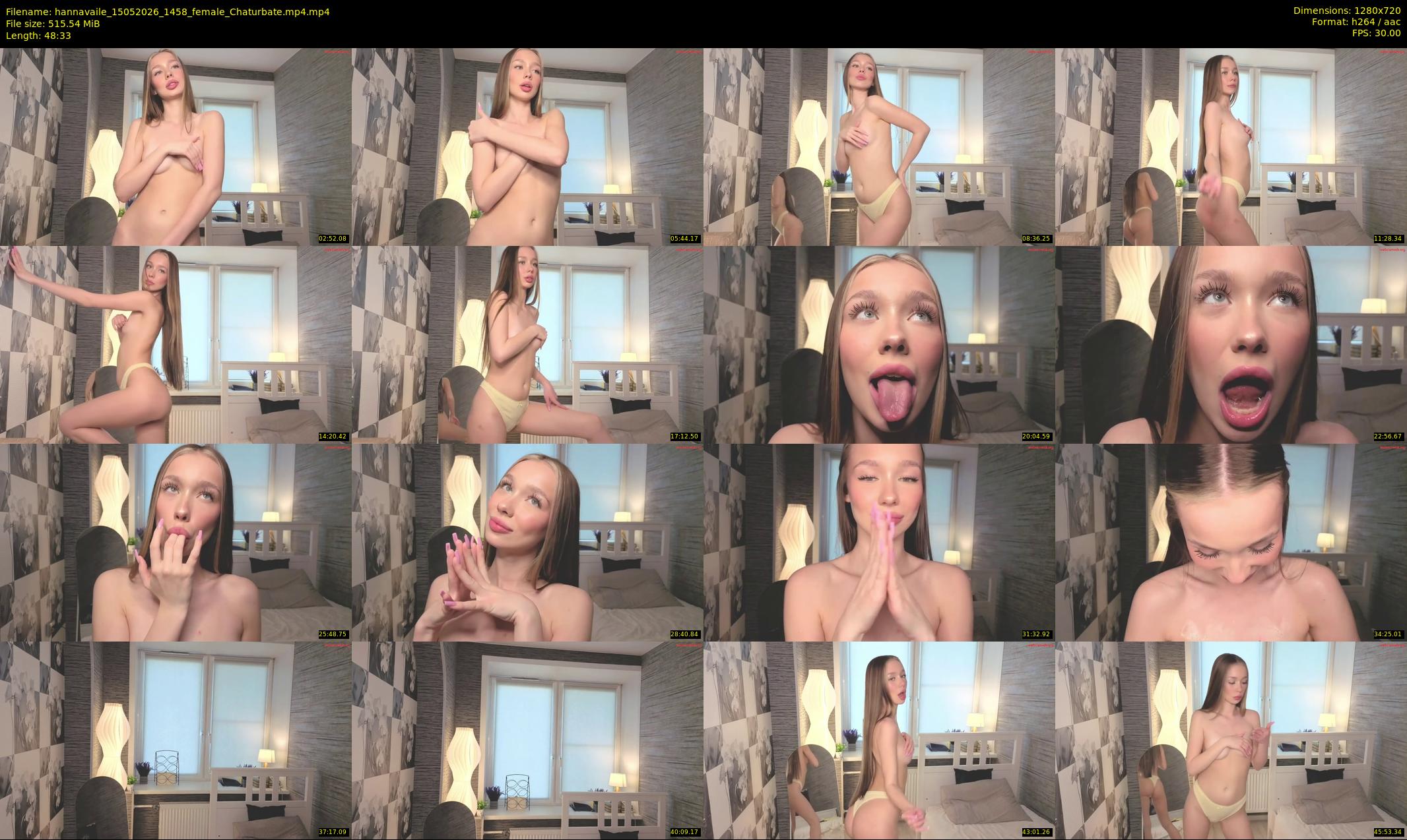 hannavaile — 49 minute Chaturbate female cam show recording, 720p, May 15, 2026