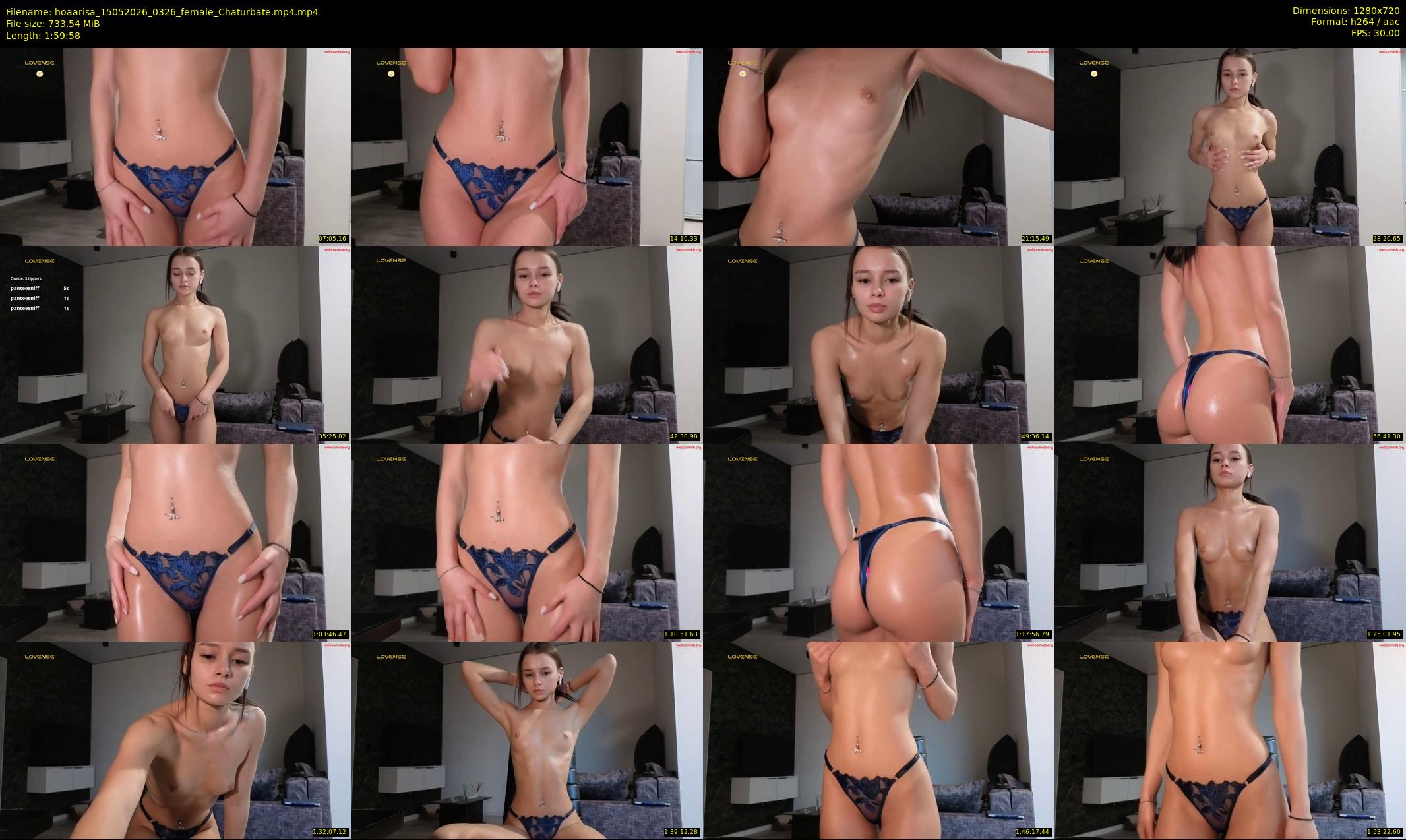 hoaarisa — 120 minute Chaturbate female cam show recording, 720p, May 15, 2026