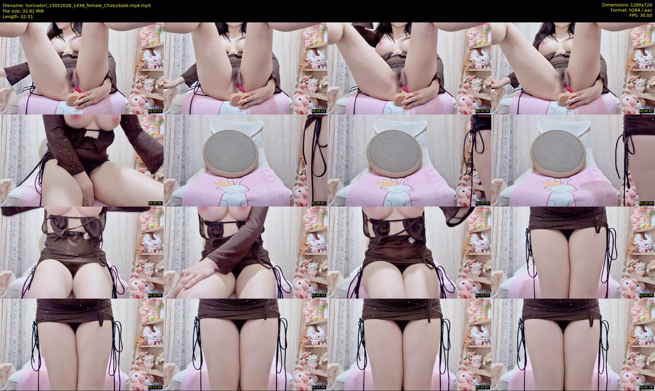 horinatori — 3 minute Chaturbate female cam show recording, 720p, May 15, 2026