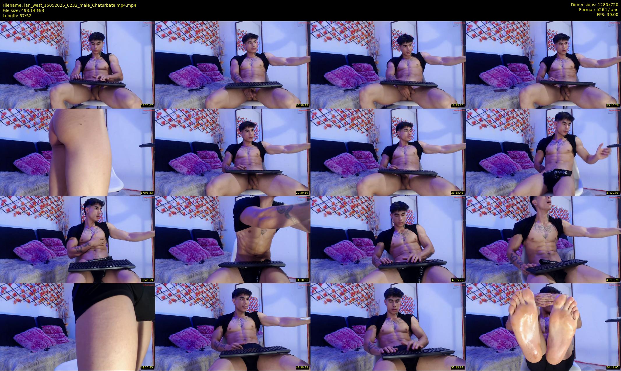 ian_west — 58 minute Chaturbate male cam show recording, 720p, May 15, 2026