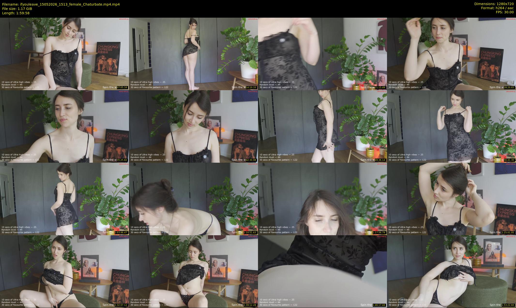 ifyouleave — 120 minute Chaturbate female cam show recording, 720p, May 15, 2026