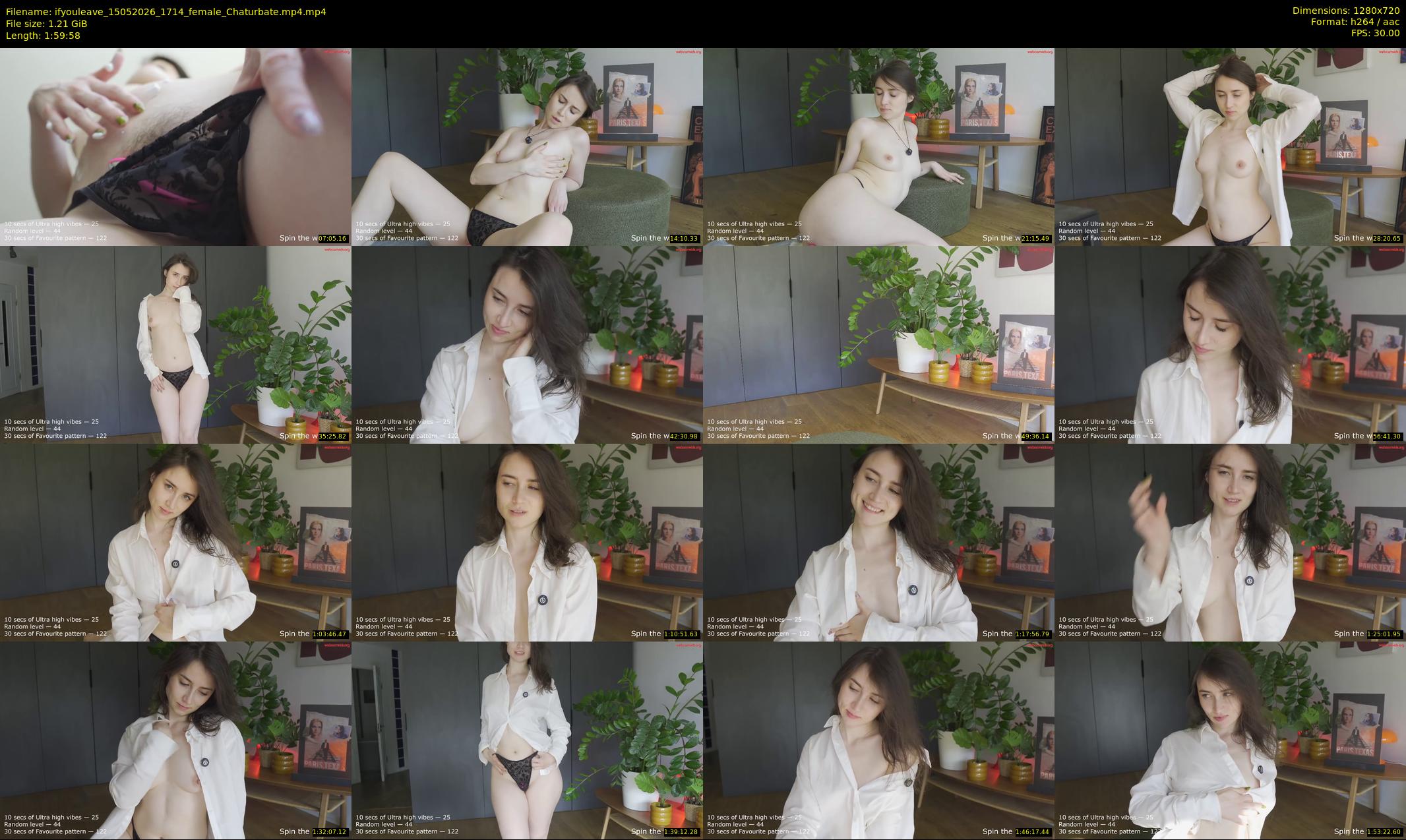 ifyouleave — 120 minute Chaturbate female cam show recording, 720p, May 15, 2026