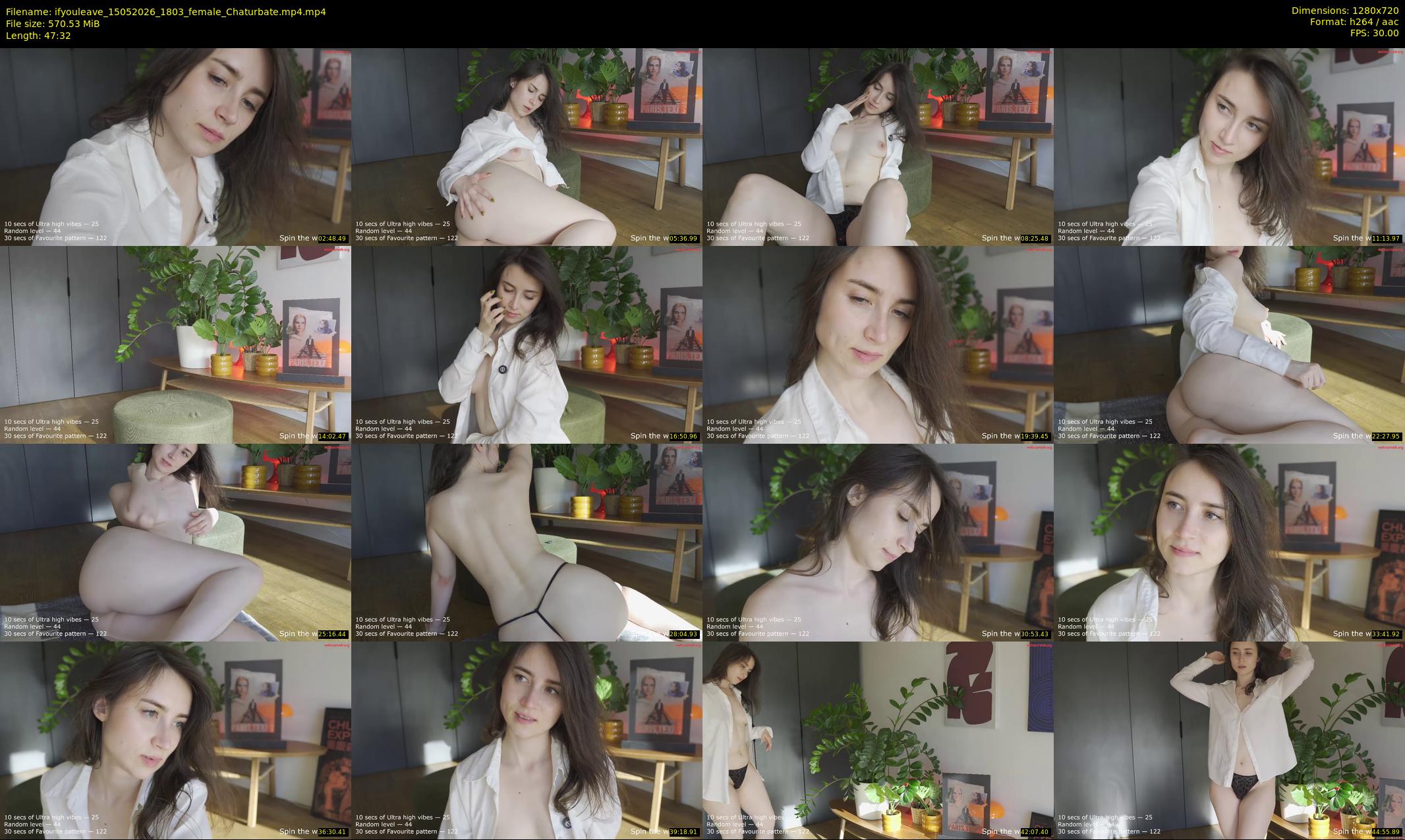 ifyouleave — 48 minute Chaturbate female cam show recording, 720p, May 15, 2026