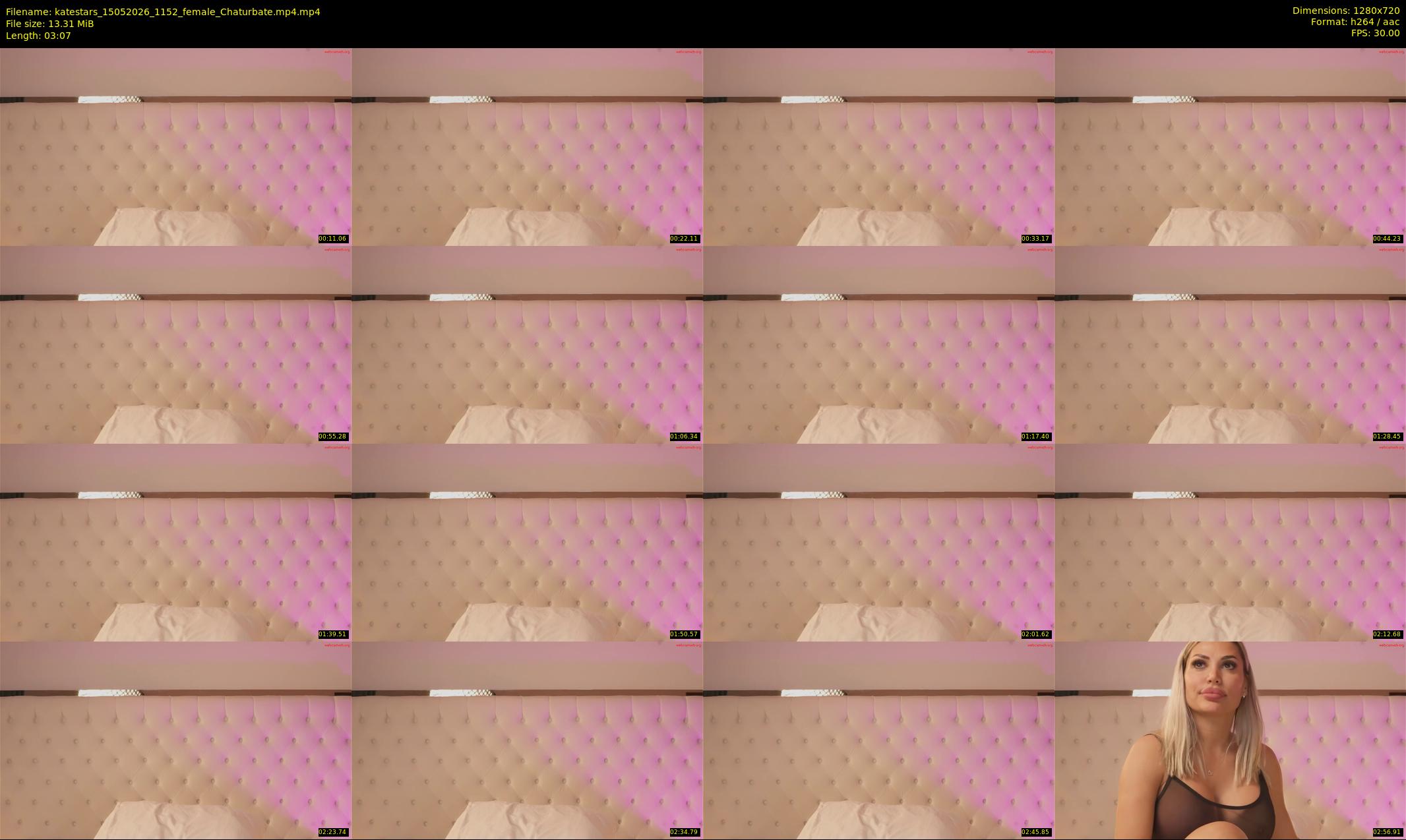 katestars — 4 minute Chaturbate female cam show recording, 720p, May 15, 2026
