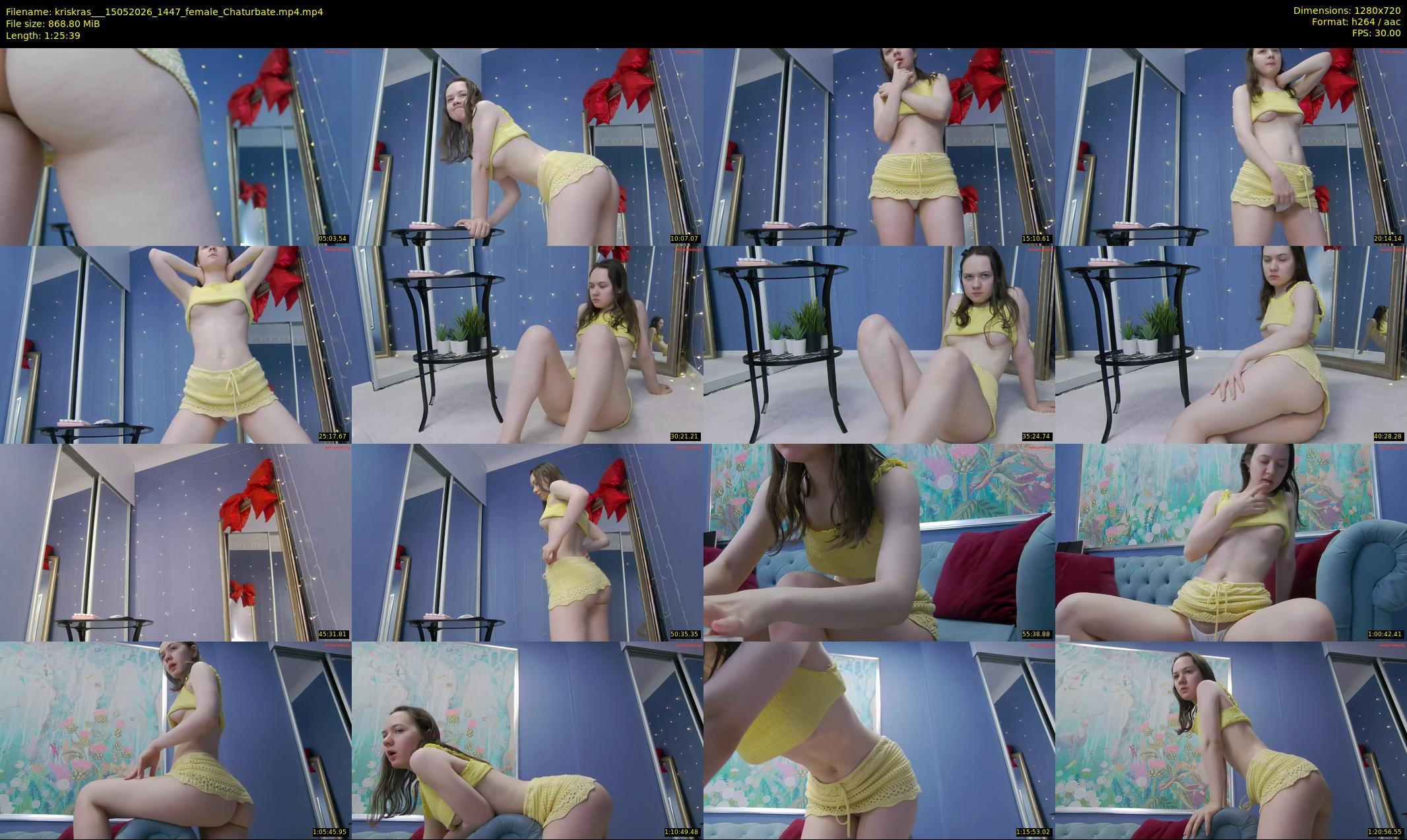 kriskras__ — 86 minute Chaturbate female cam show recording, 720p, May 15, 2026