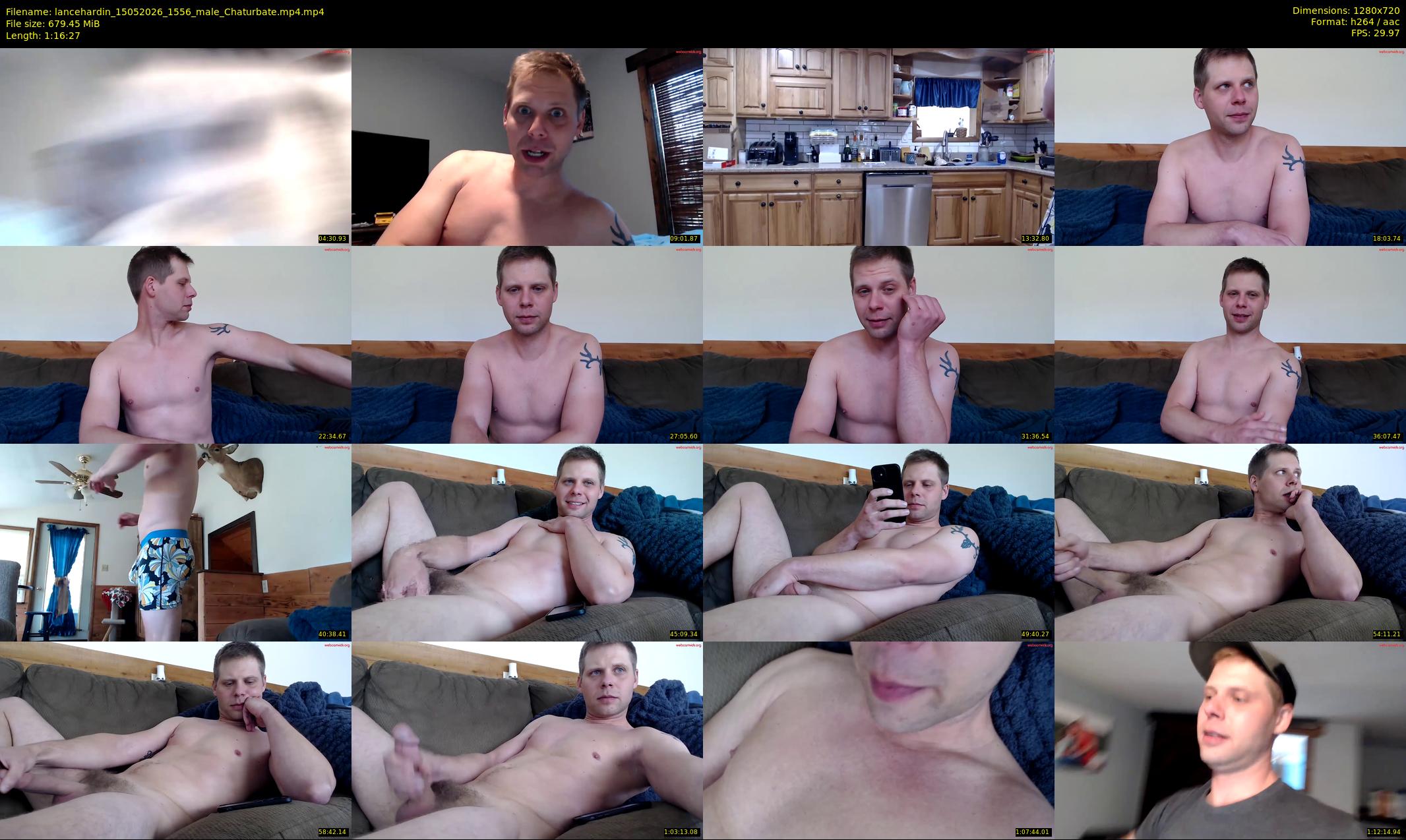 lancehardin — 77 minute Chaturbate male cam show recording, 720p, May 15, 2026