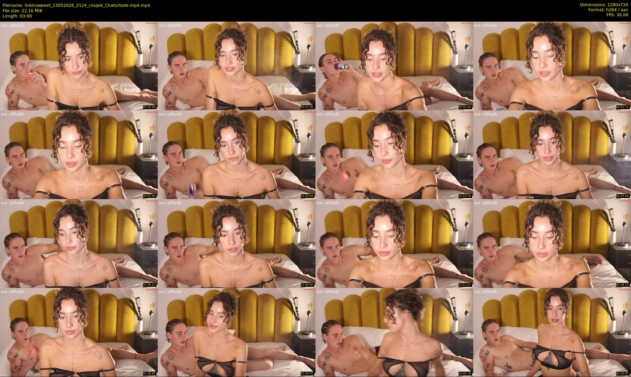 linkinsweeet — 3 minute Chaturbate couple cam show recording, 720p, May 15, 2026