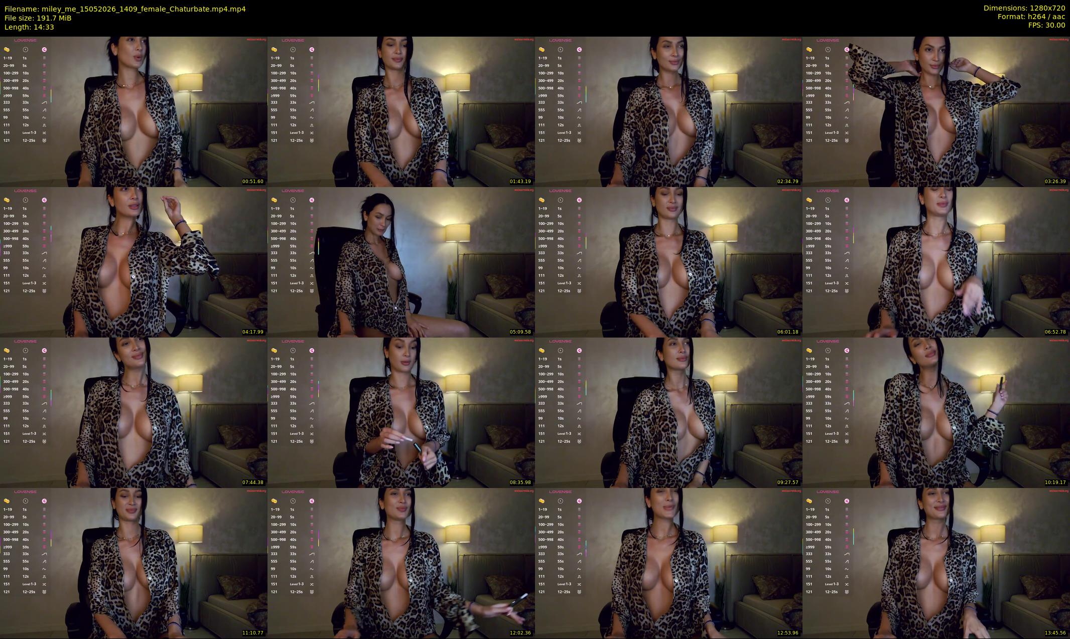 miley_me — 15 minute Chaturbate female cam show recording, 720p, May 15, 2026