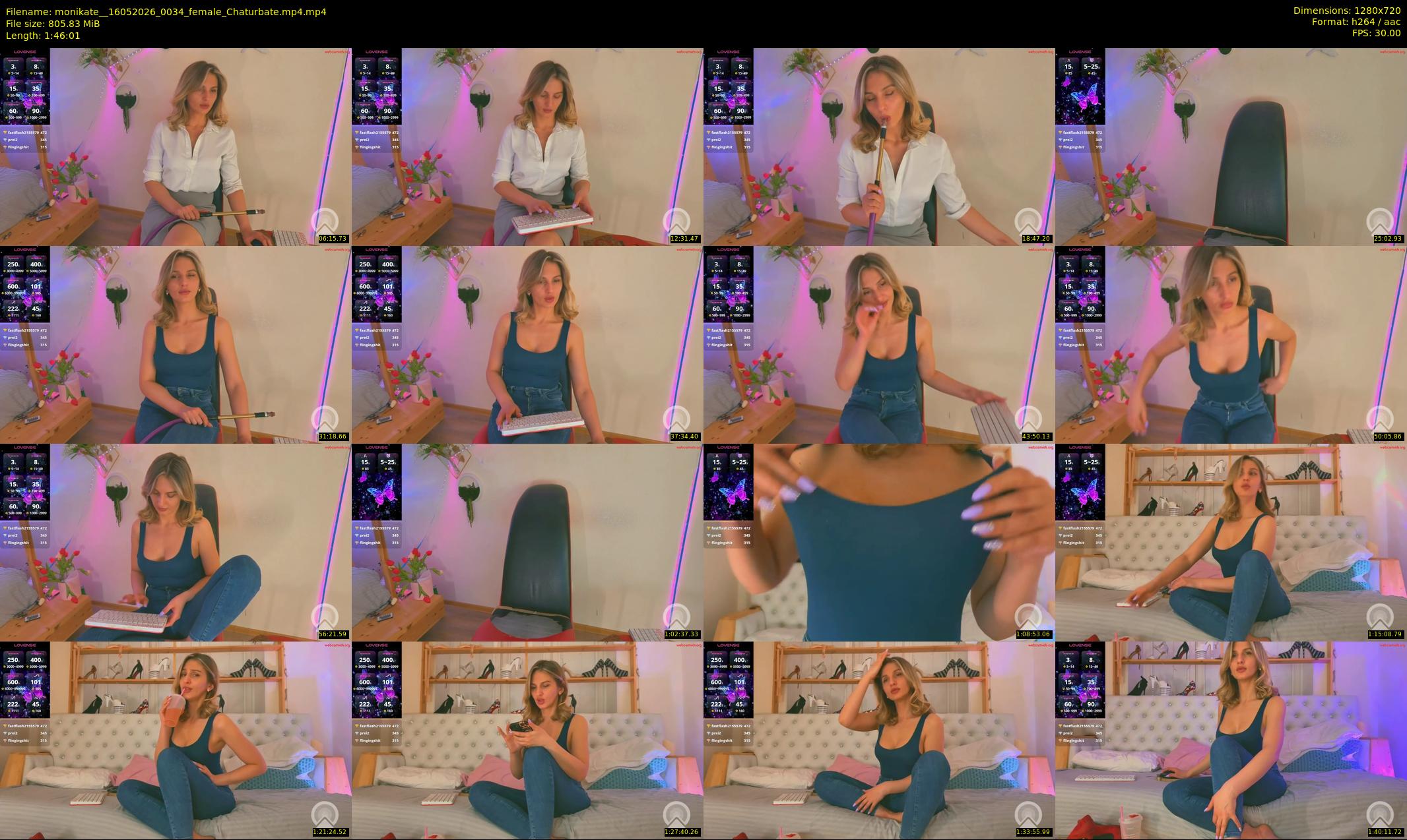 monikate_ — 107 minute Chaturbate couple cam show recording, 720p, May 16, 2026