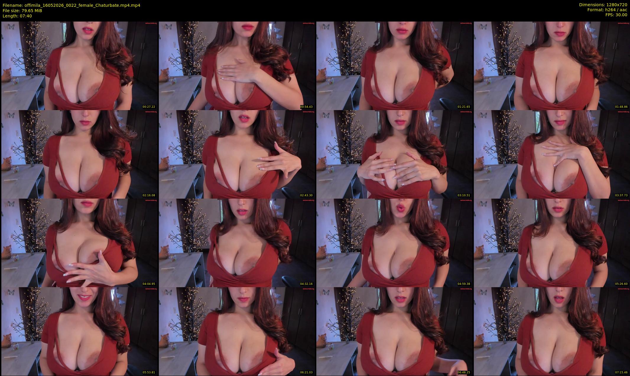 offimila — 8 minute Chaturbate female cam show recording, 720p, May 16, 2026
