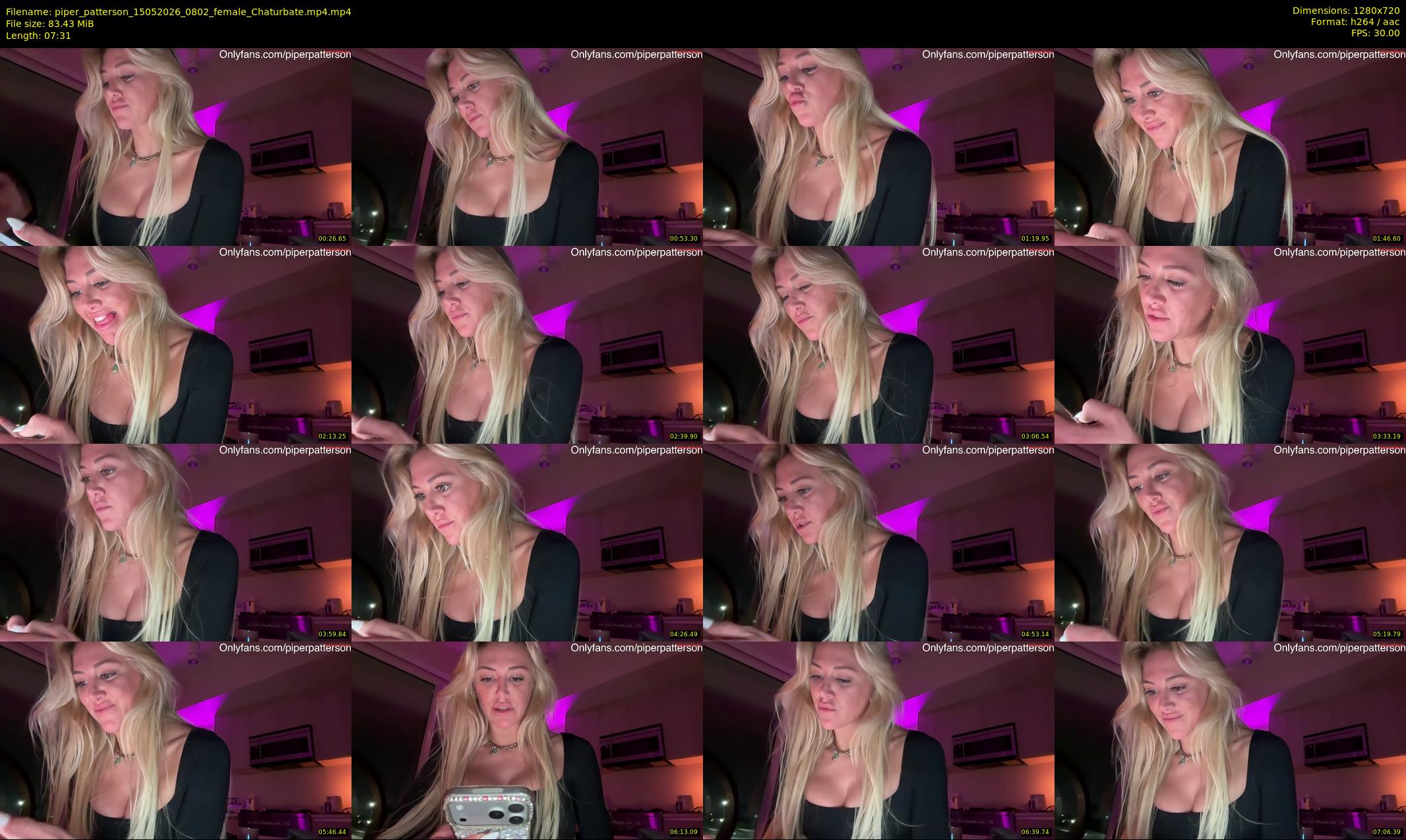 piper_patterson — 8 minute Chaturbate female cam show recording, 720p, May 15, 2026
