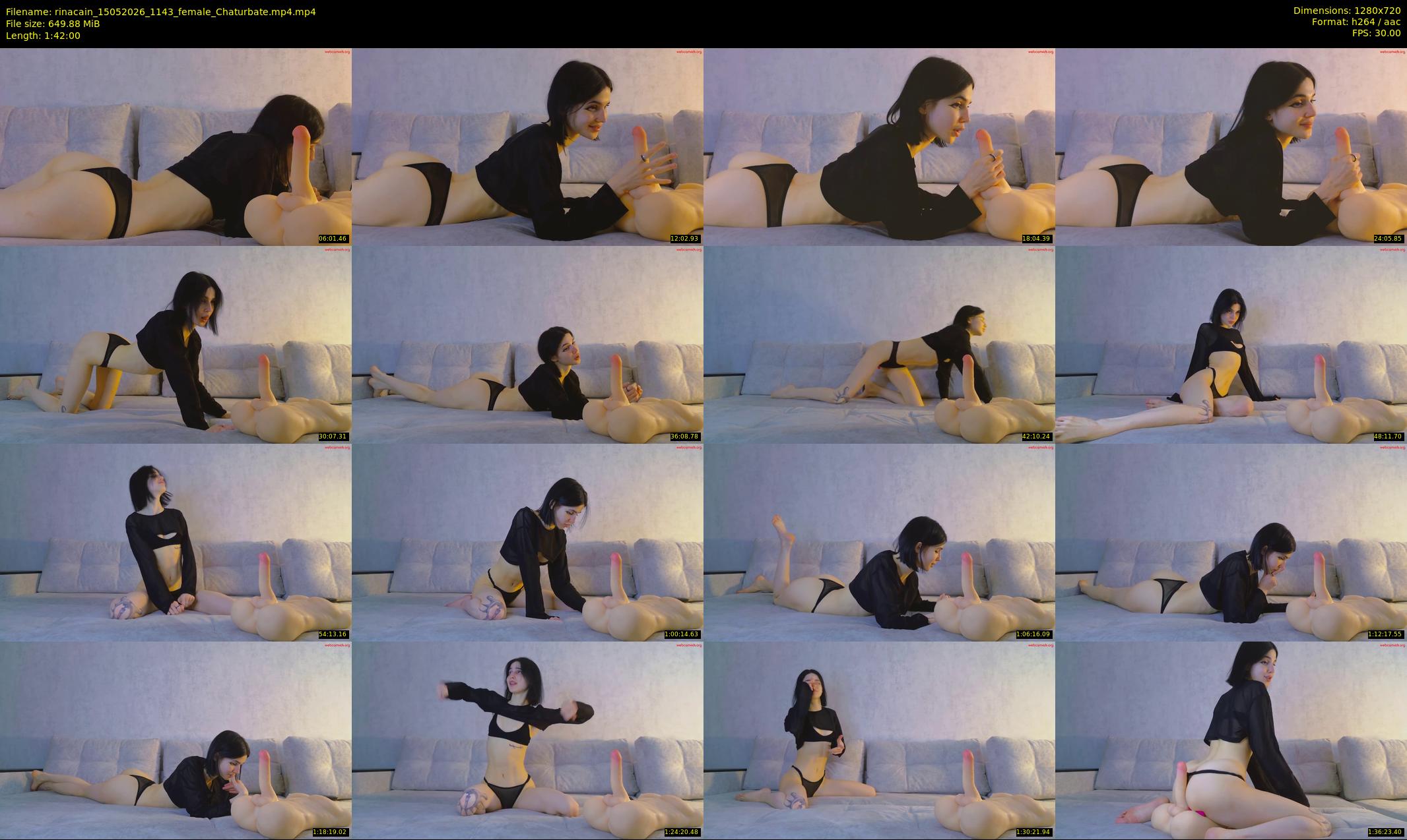 rinacain — 102 minute Chaturbate female cam show recording, 720p, May 15, 2026