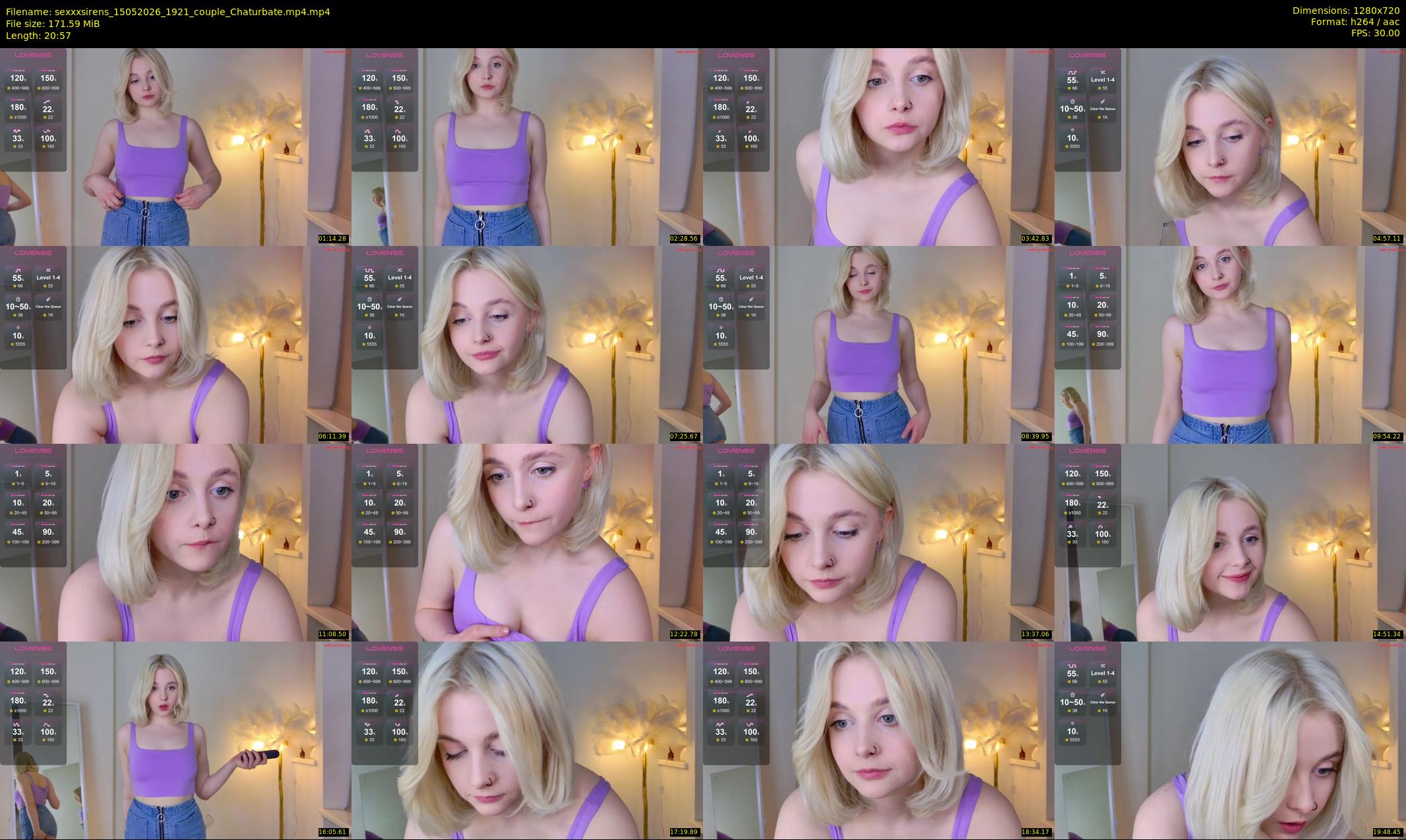 sexxxsirens — 21 minute Chaturbate couple cam show recording, 720p, May 15, 2026