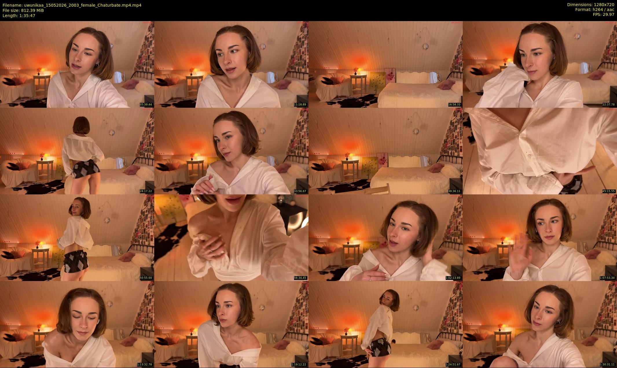 uwunikaa — 96 minute Chaturbate female cam show recording, 720p, May 15, 2026