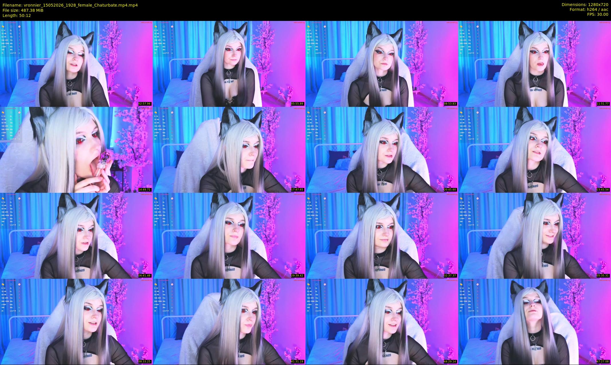 vronnier — 51 minute Chaturbate female cam show recording, 720p, May 15, 2026