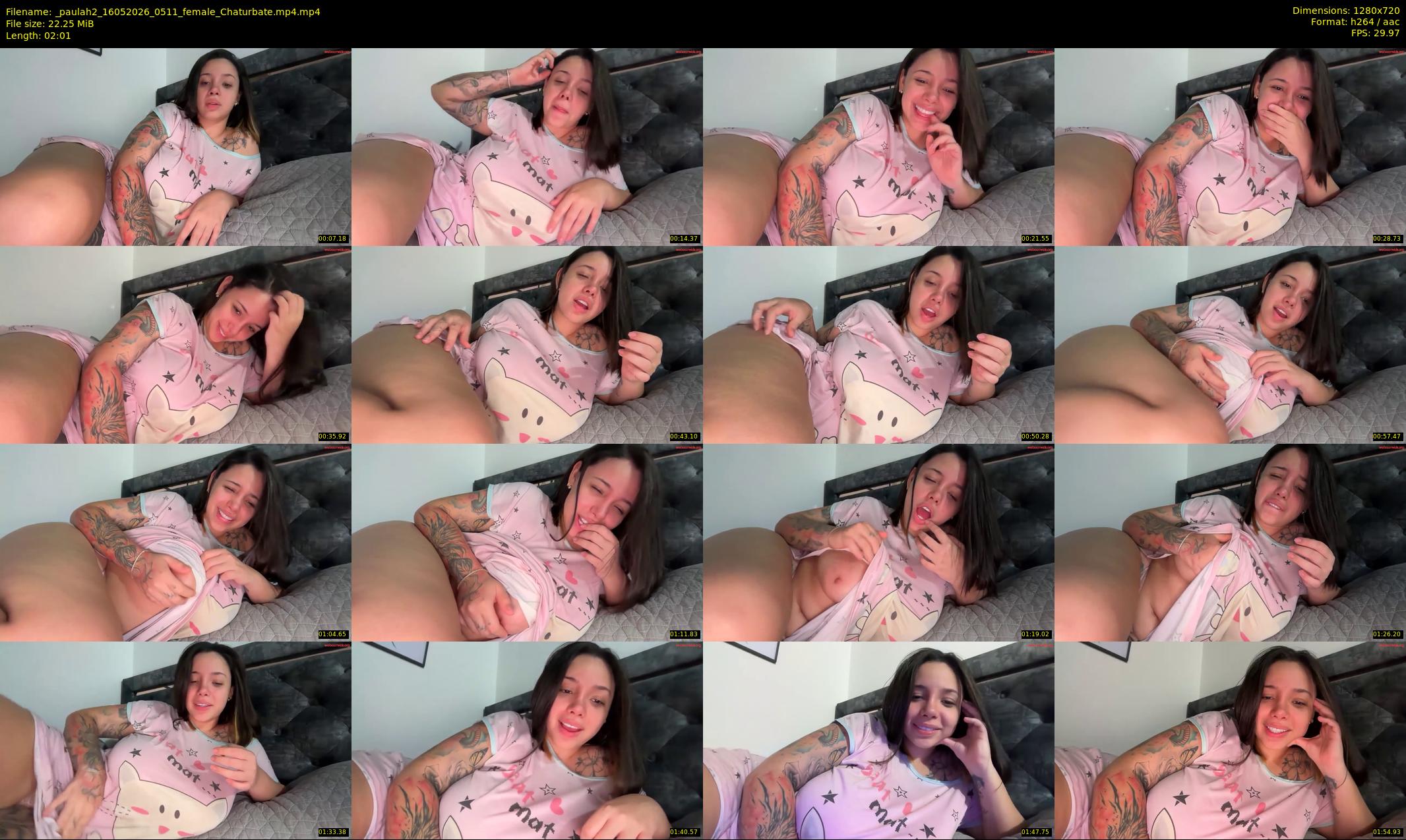 _paulah2 — 3 minute Chaturbate female cam show recording, 720p, May 16, 2026