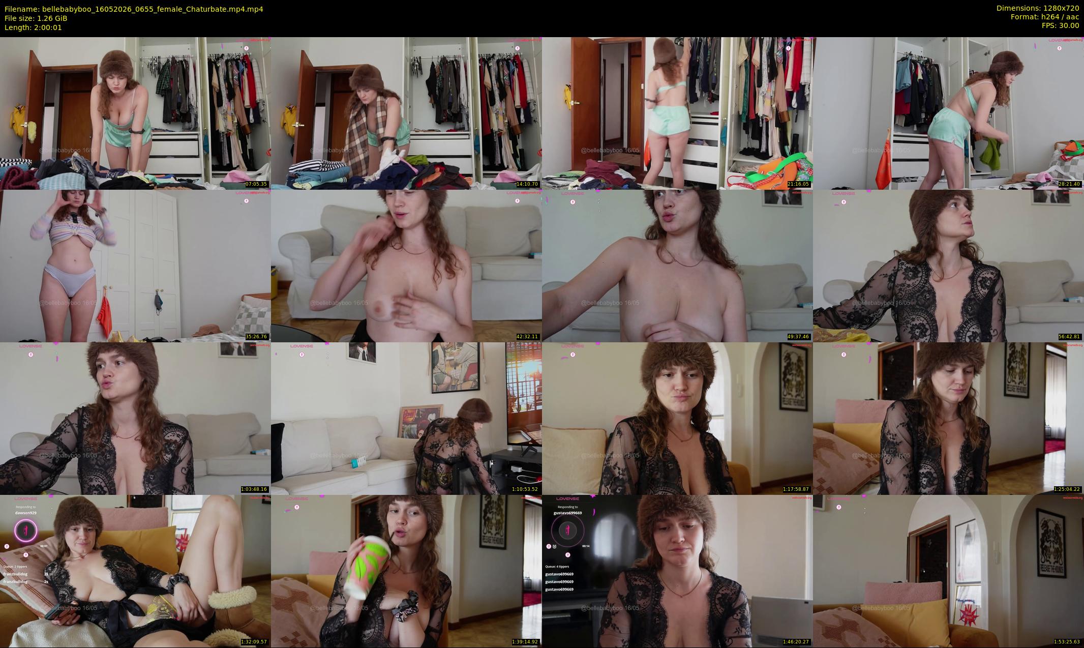 bellebabyboo — 121 minute Chaturbate female cam show recording, 720p, May 16, 2026