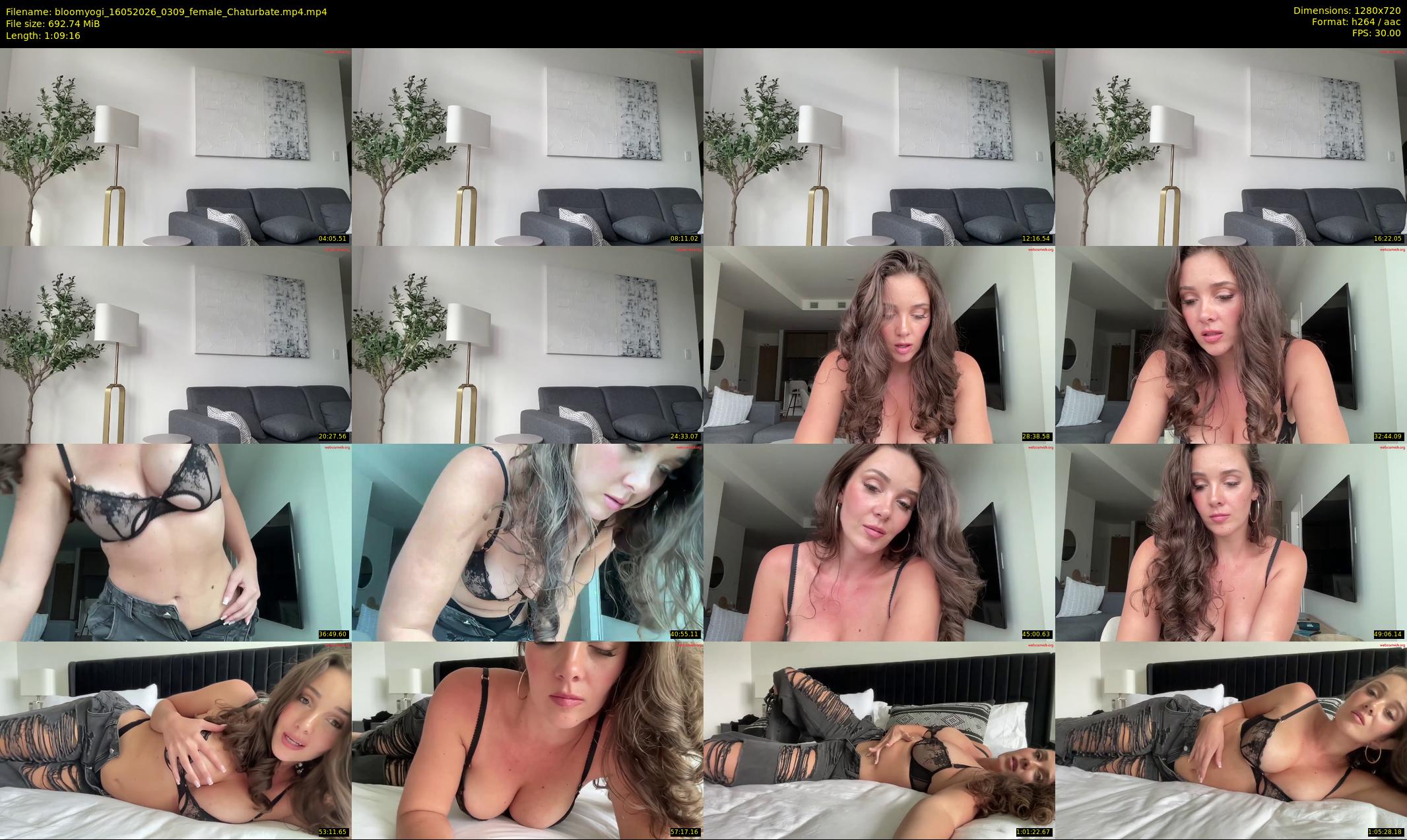 bloomyogi — 70 minute Chaturbate female cam show recording, 720p, May 16, 2026