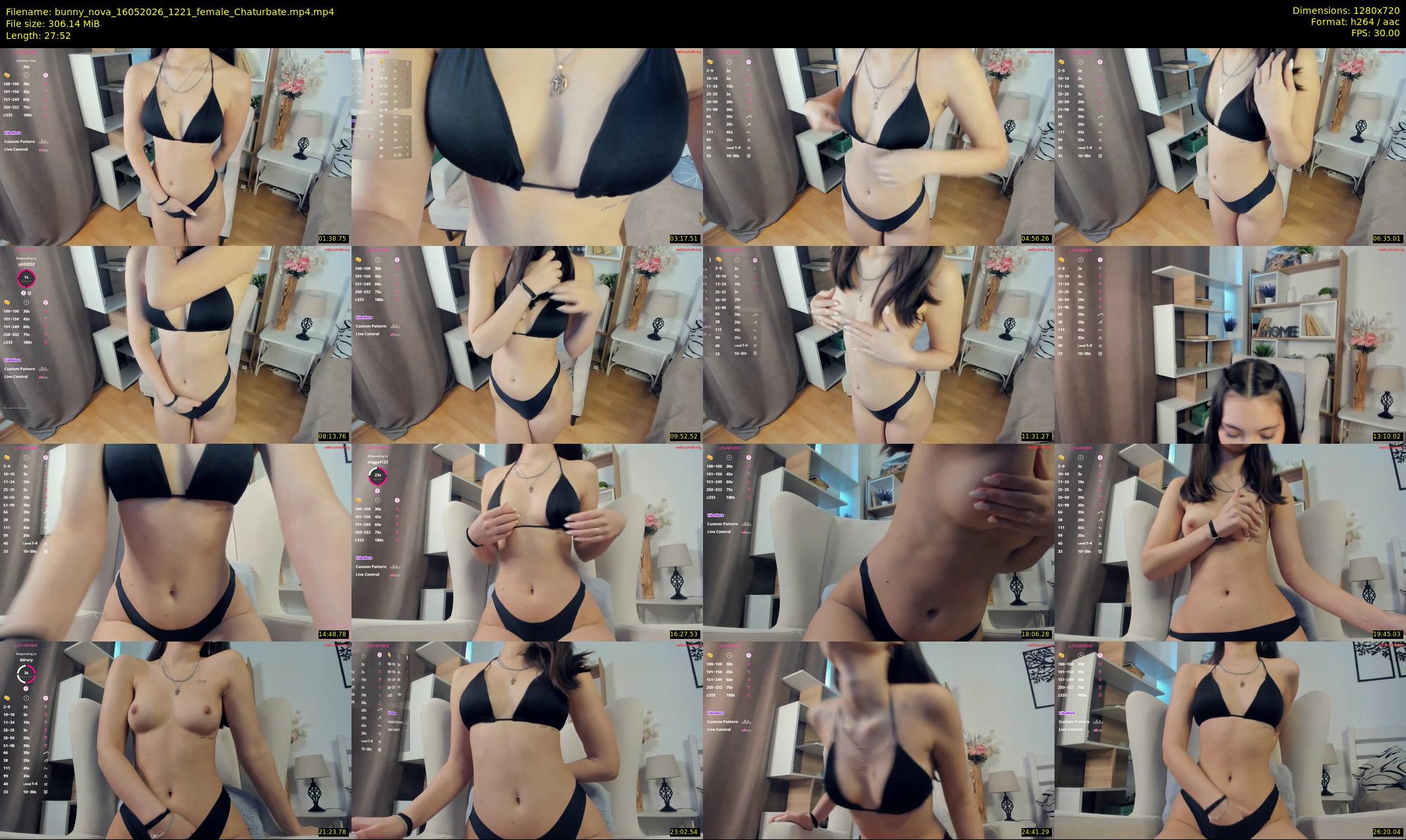 bunny_nova — 28 minute Chaturbate female cam show recording, 720p, May 16, 2026