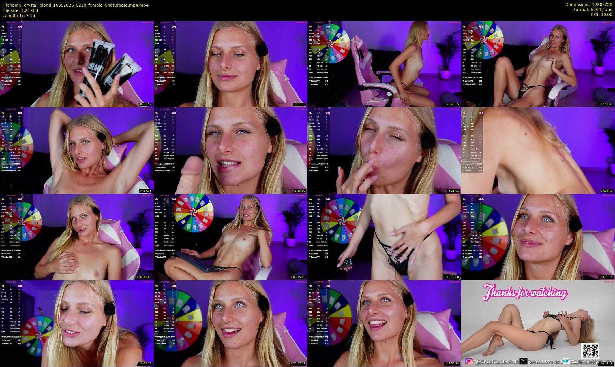 crystal_blond — 118 minute Chaturbate female cam show recording, 720p, May 16, 2026