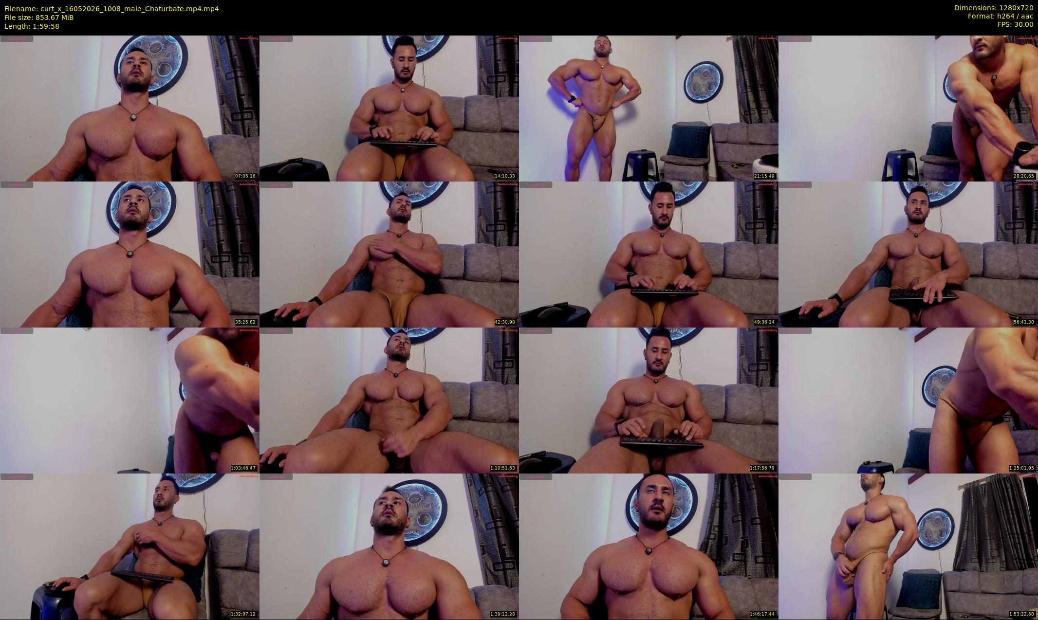 curt_x — 120 minute Chaturbate male cam show recording, 720p, May 16, 2026