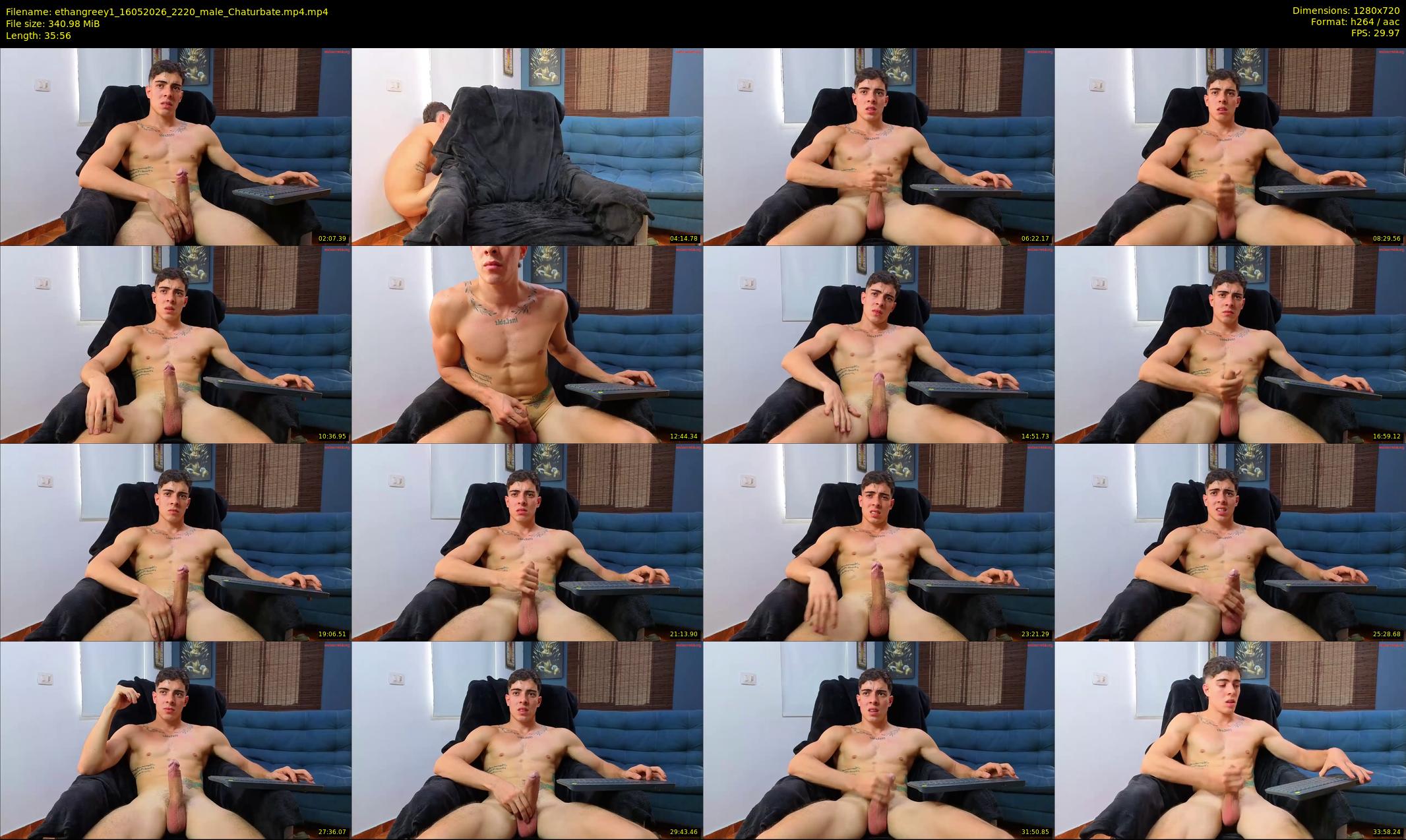 ethangreey1 — 36 minute Chaturbate male cam show recording, 720p, May 16, 2026