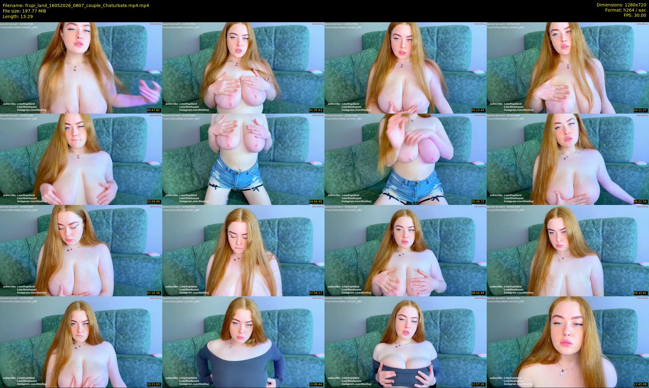frupi_land — 14 minute Chaturbate couple cam show recording, 720p, May 16, 2026