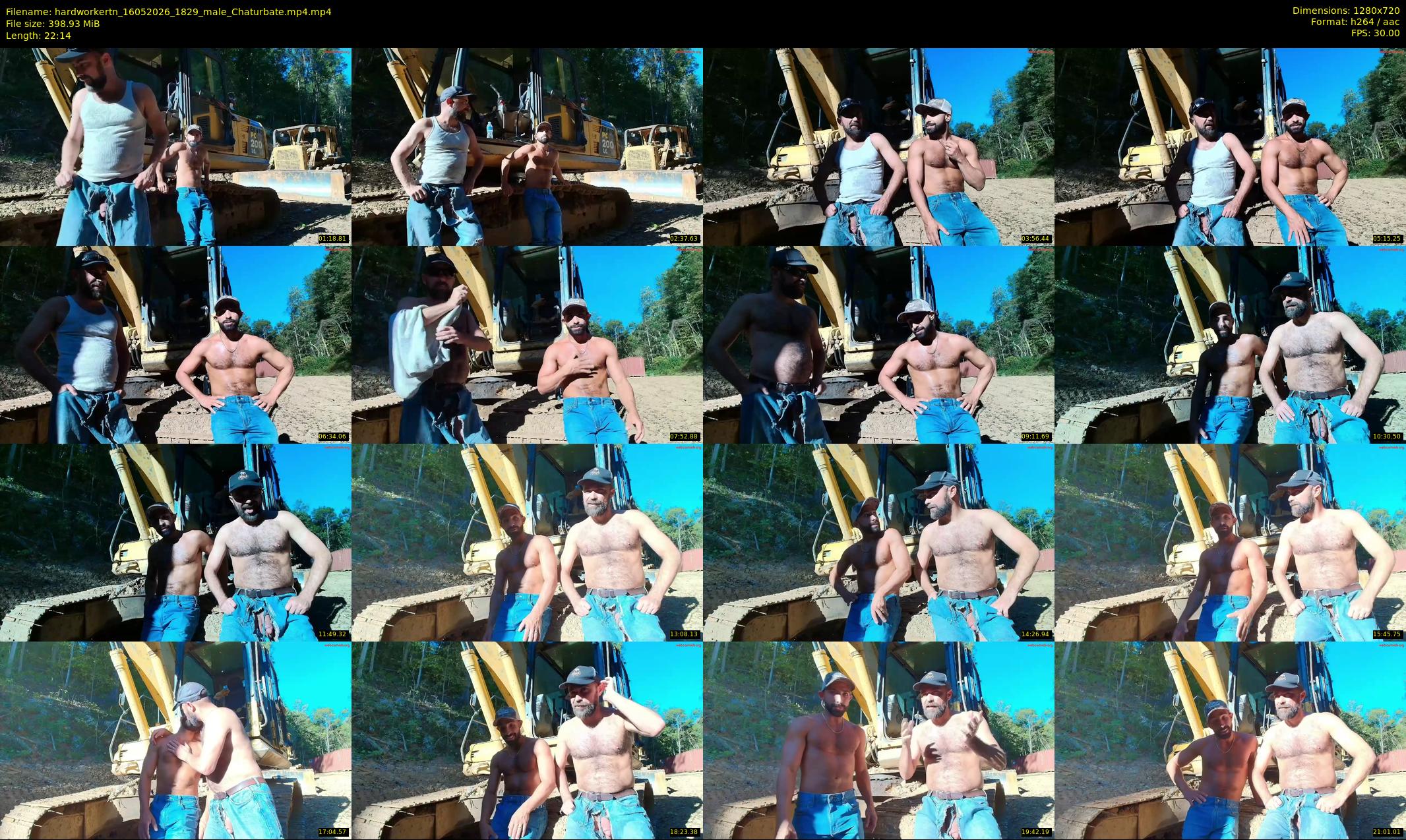 hardworkertn — 23 minute Chaturbate male cam show recording, 720p, May 16, 2026