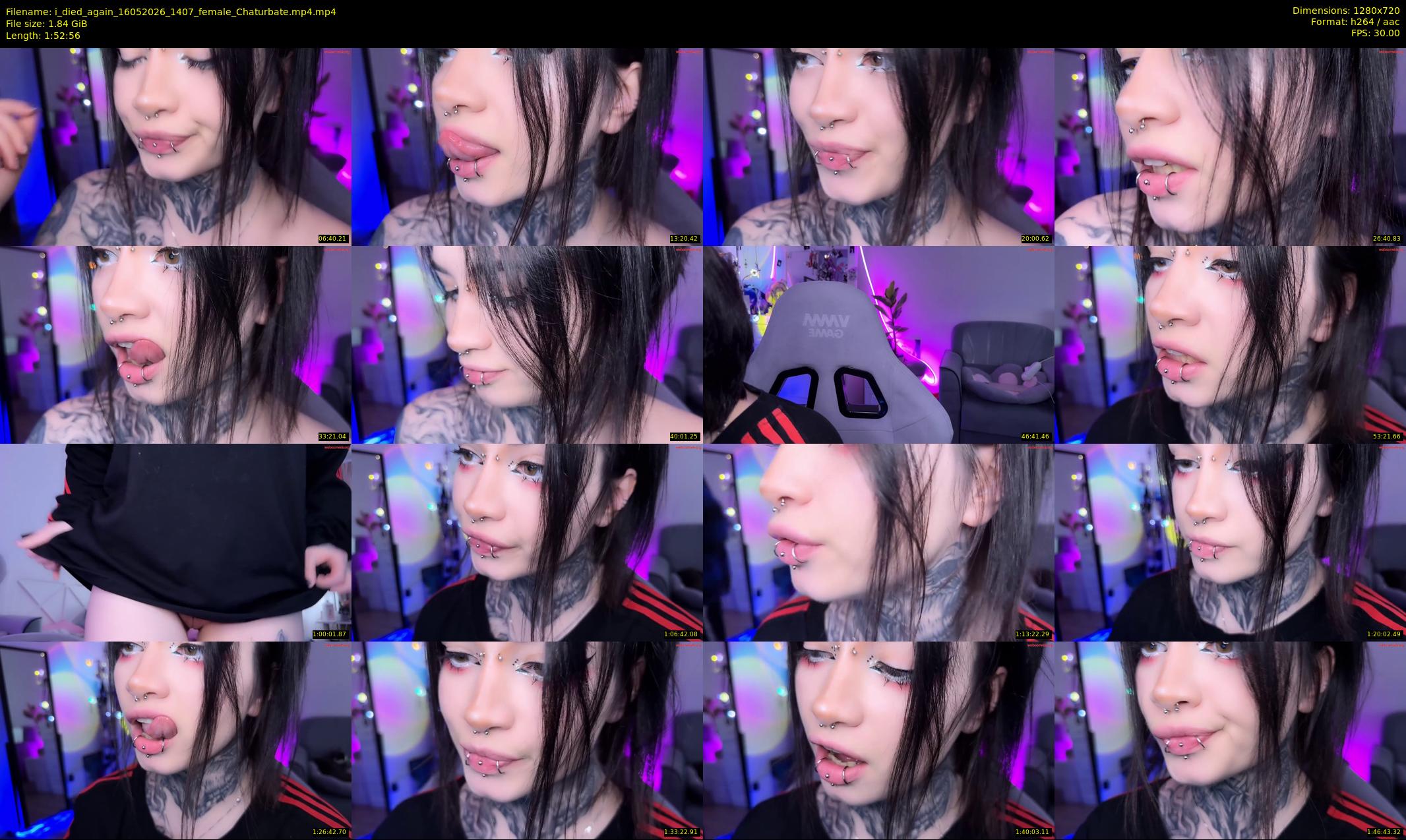 i_died_again — 113 minute Chaturbate female cam show recording, 720p, May 16, 2026