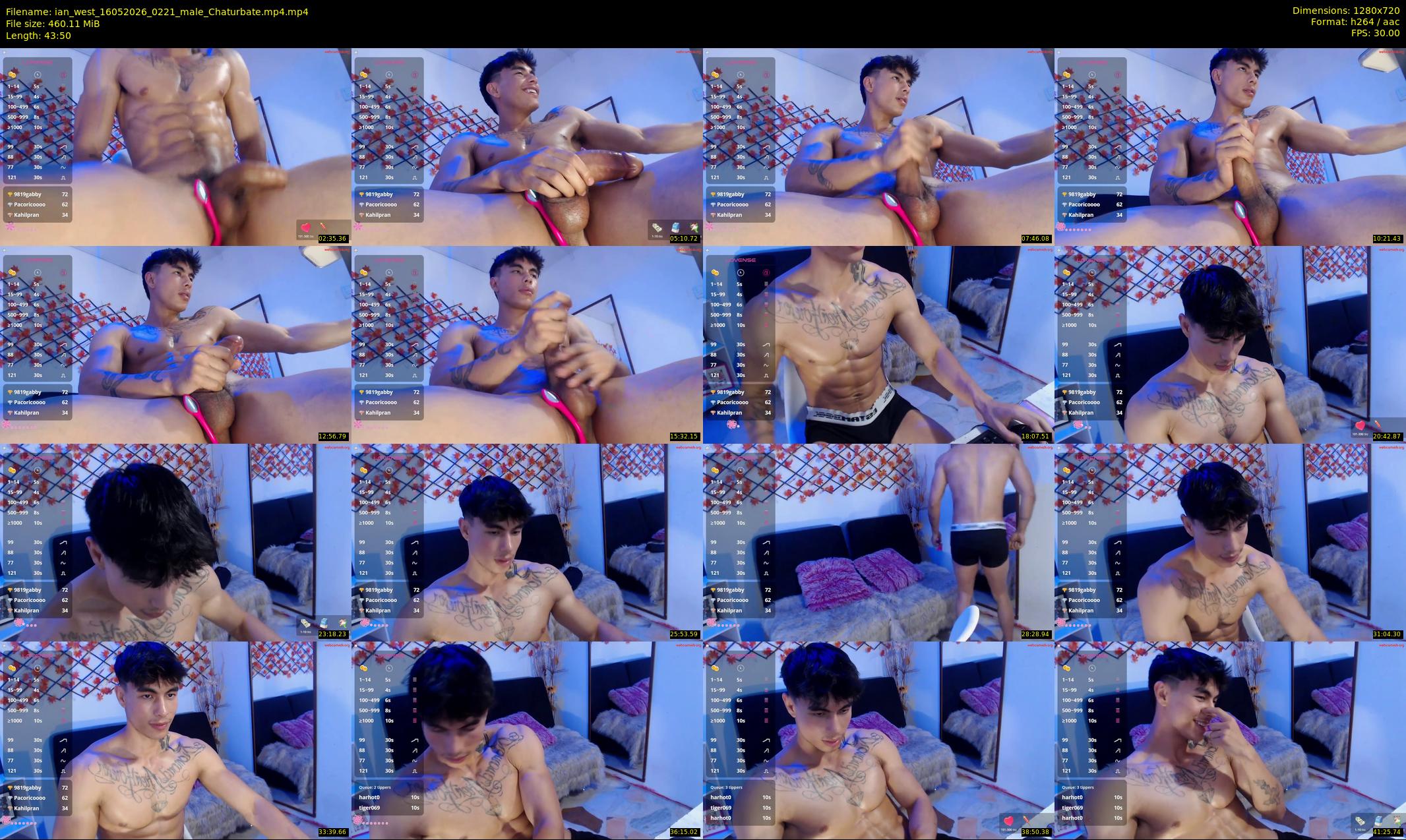 ian_west — 44 minute Chaturbate male cam show recording, 720p, May 16, 2026