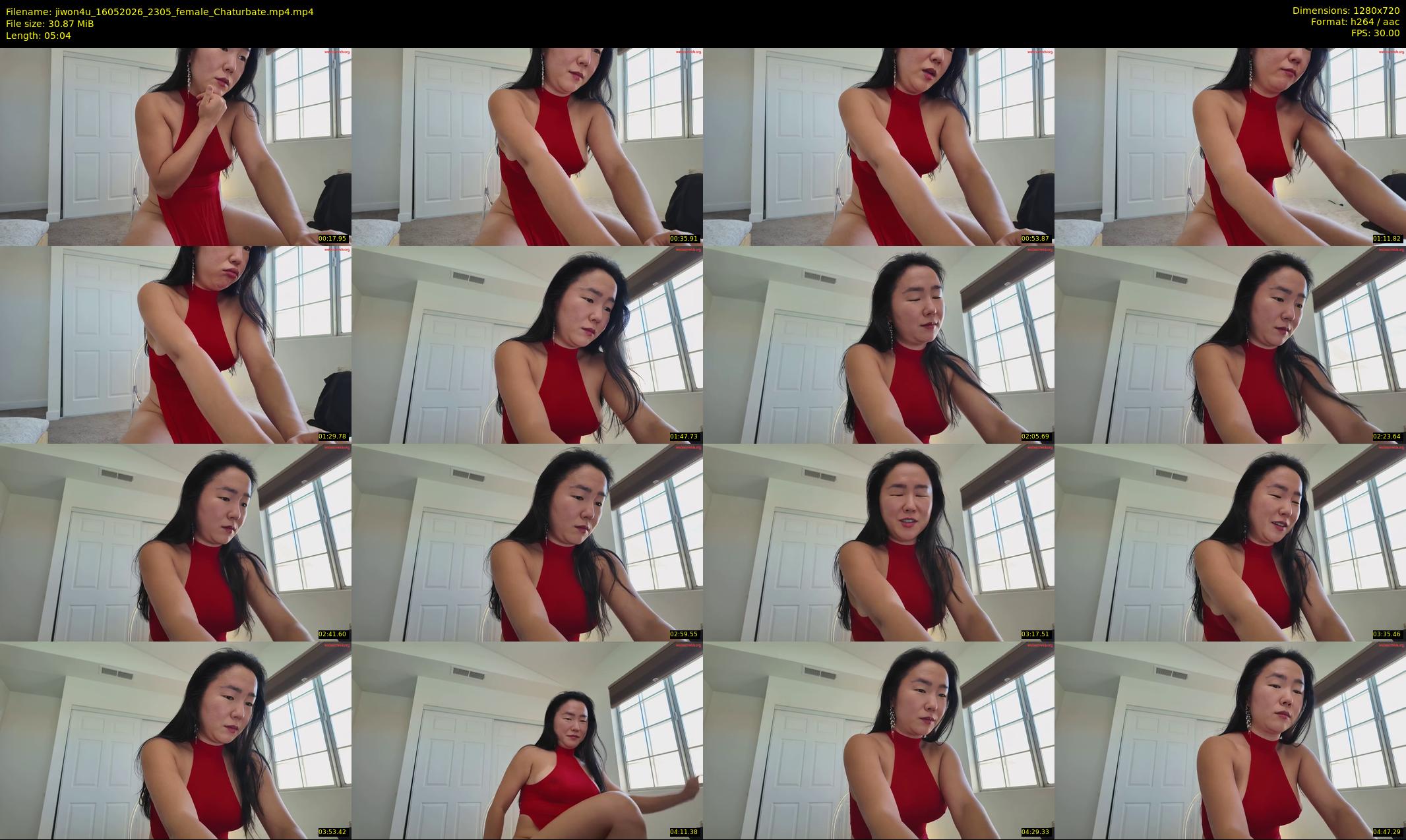 jiwon4u — 6 minute Chaturbate female cam show recording, 720p, May 16, 2026
