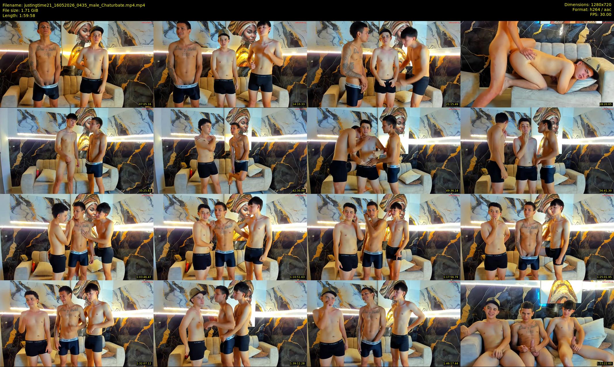 justingtime21 — 120 minute Chaturbate male cam show recording, 720p, May 16, 2026