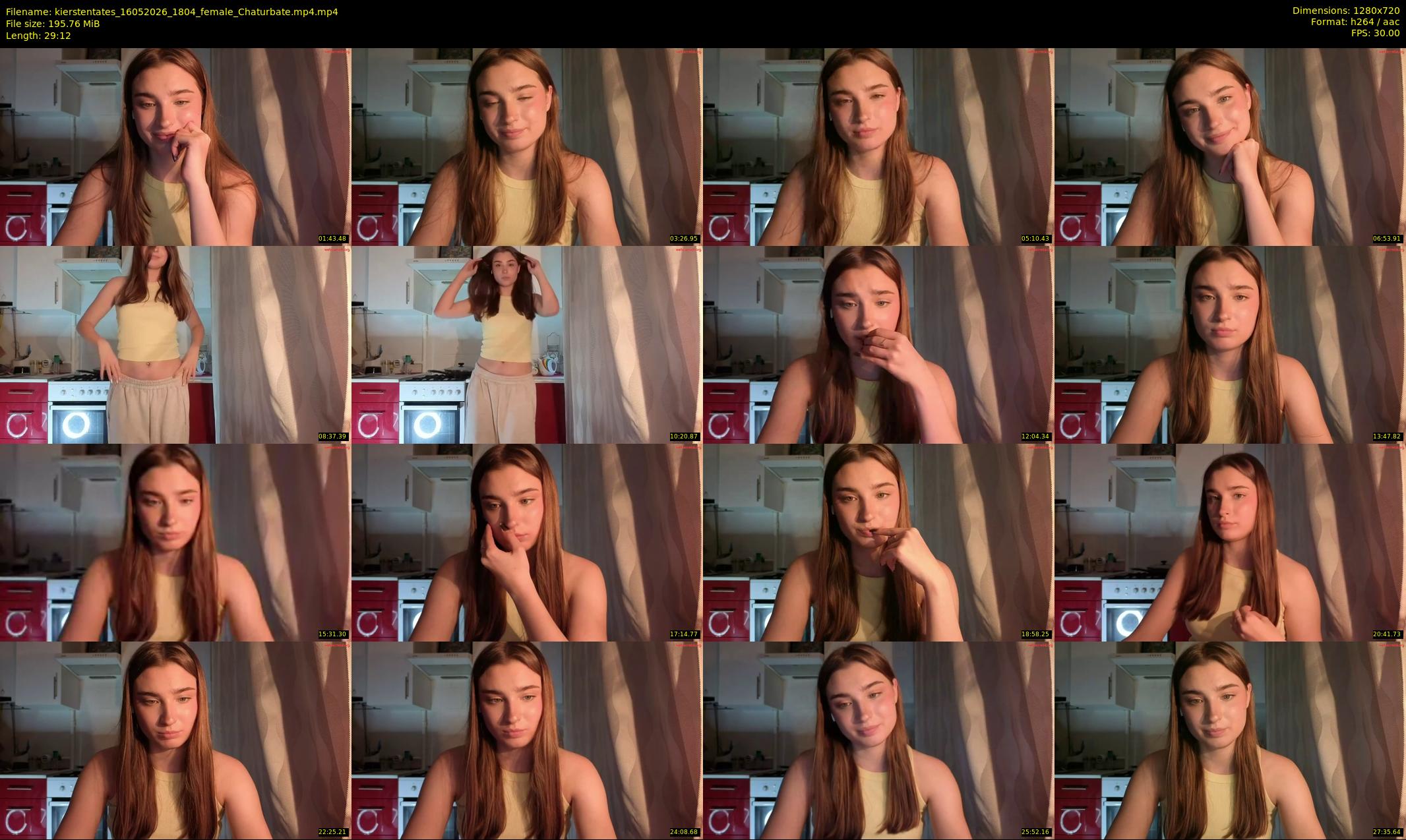 kierstentates — 30 minute Chaturbate female cam show recording, 720p, May 16, 2026