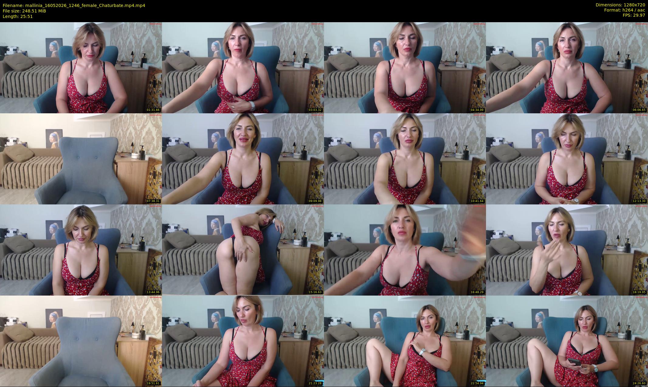 mallinia — 26 minute Chaturbate female cam show recording, 720p, May 16, 2026